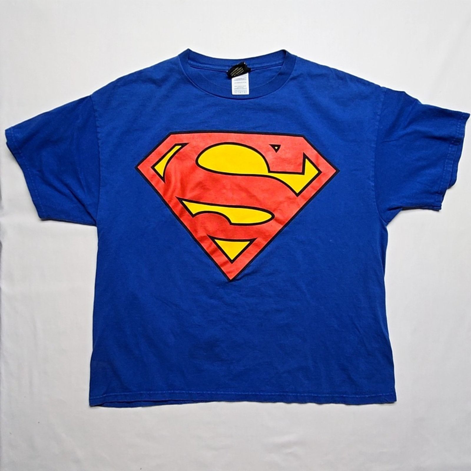 Warner Bros Superman Shirt Warner Bros Blue Graphic Mens XL Superhero Size US XL / EU 56 / 4 - 1 Thumbnail