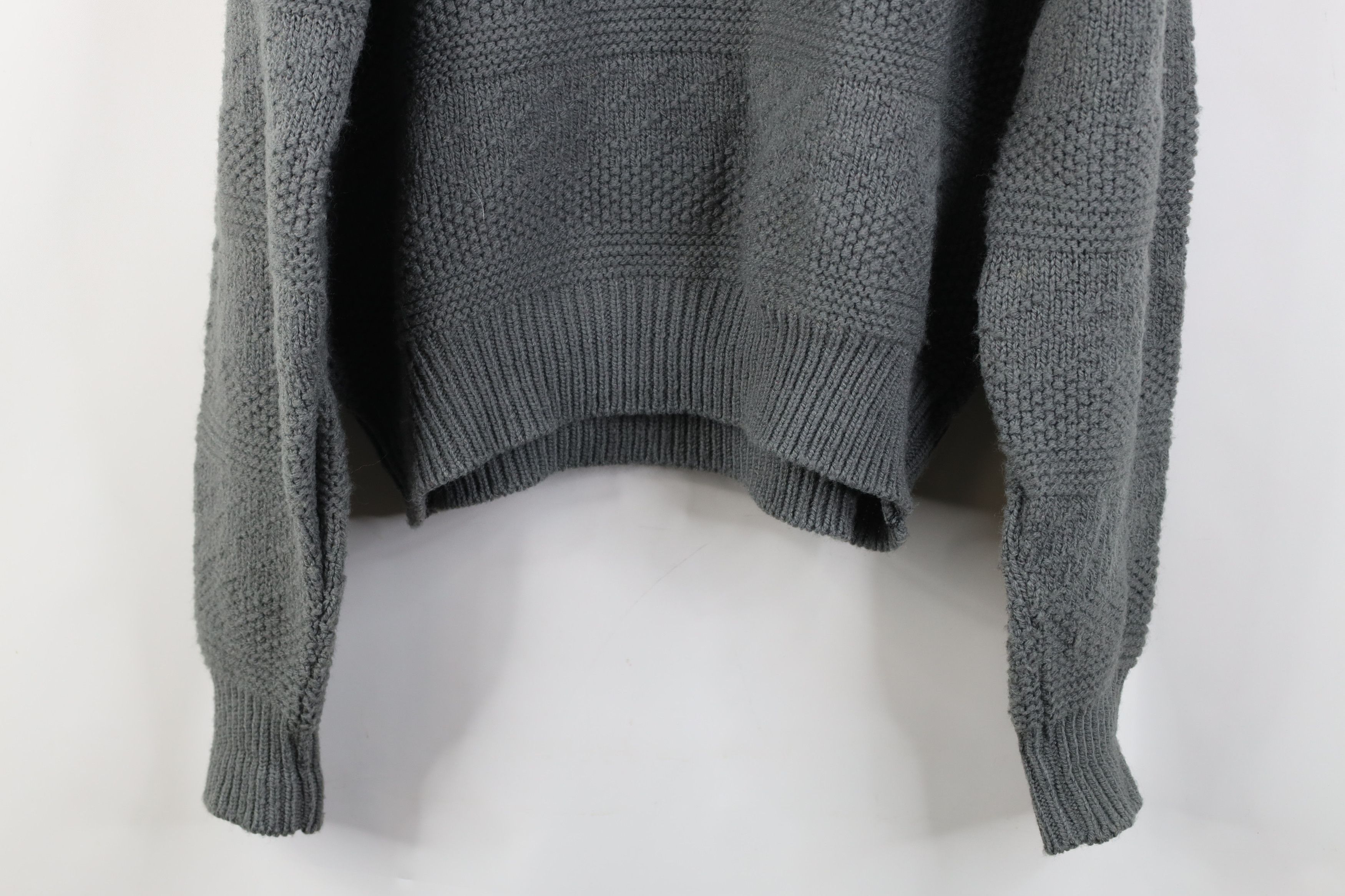 Vintage Vintage 90s Streetwear Ribbed Knit Crewneck Sweater Gray USA Size XL / US 12-14 / IT 48-50 - 11 Thumbnail