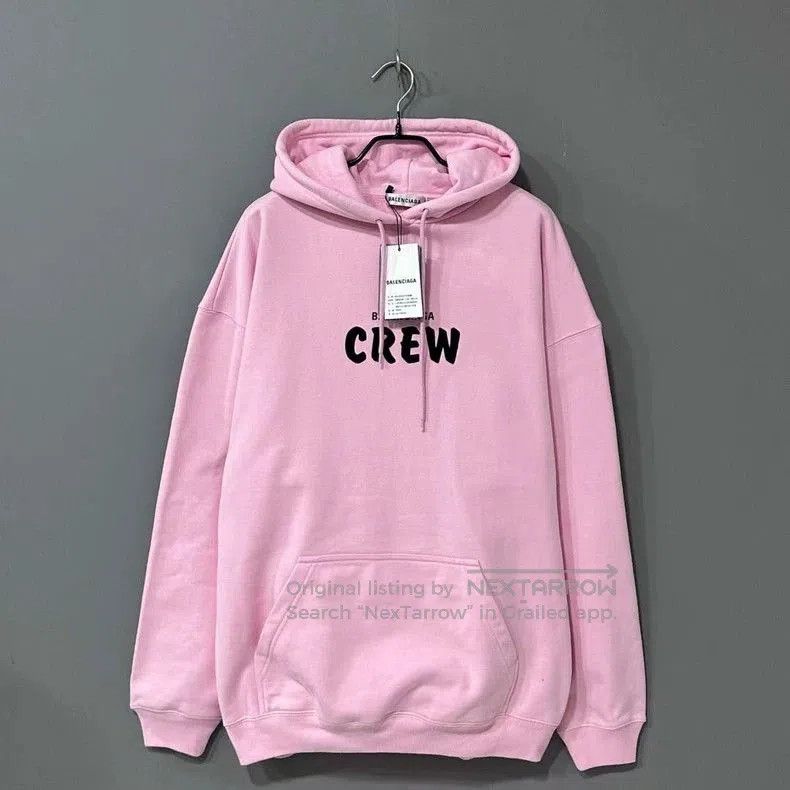 Balenciaga Balenciaga Pink Crew Hoodie Sweatshirt. Size US S / EU 44-46 / 1 - 1 Thumbnail