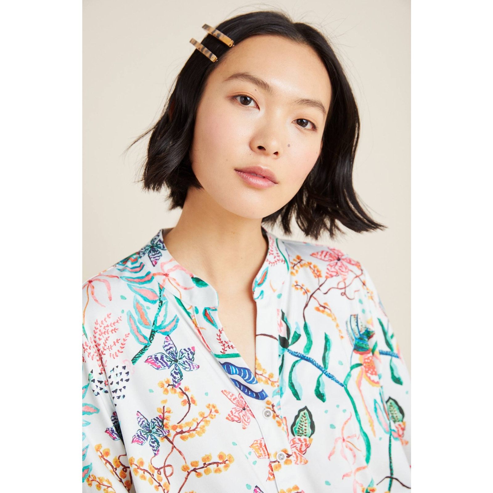 Anthropologie New Anthropologie Cadiz Top by Aldomartins $148 SMALL Floral Size S / US 4 / IT 40 - 2 Thumbnail