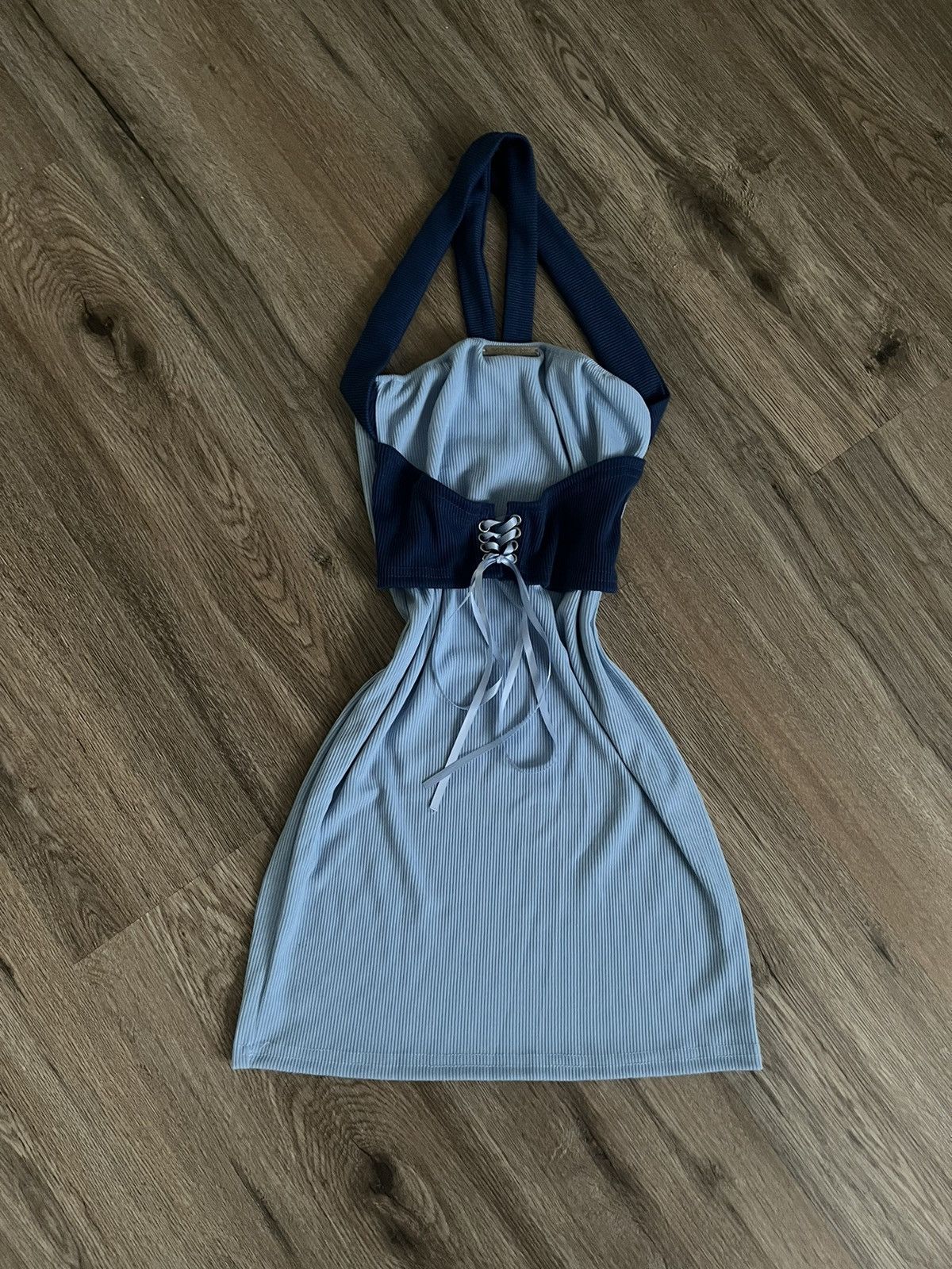 Japanese Brand Sexy blue halter dress Size S / US 4 / IT 40 - 1 Thumbnail