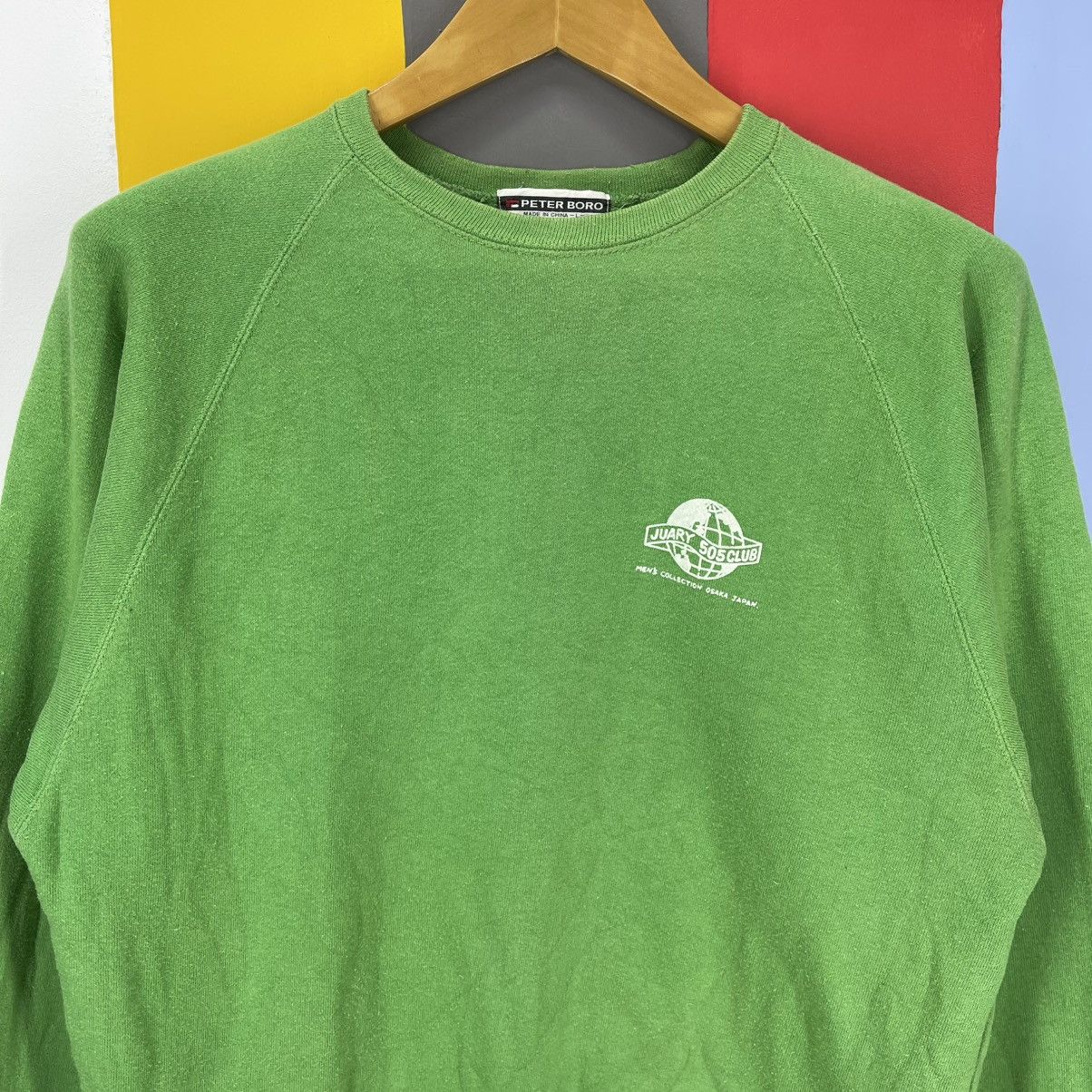 Japanese Brand 90s Vintage JUARY 505 CLUB by PETER BORO Sweatshirt #1965/12 Size US M / EU 48-50 / 2 - 2 Thumbnail