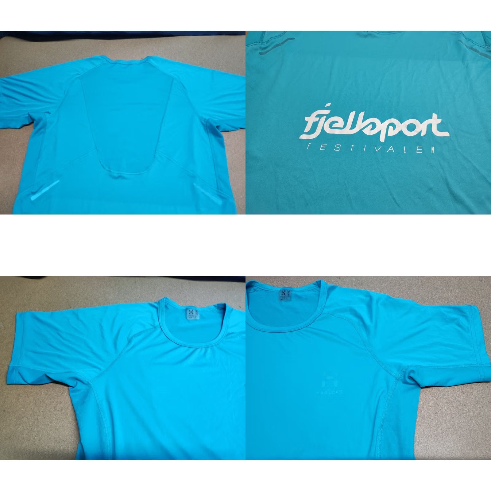 Vintage Haglöfs T-Shirt Womens Size L Blue Fjellsport Running Large Short Sleeve Size L / US 10 / IT 46 - 8 Thumbnail