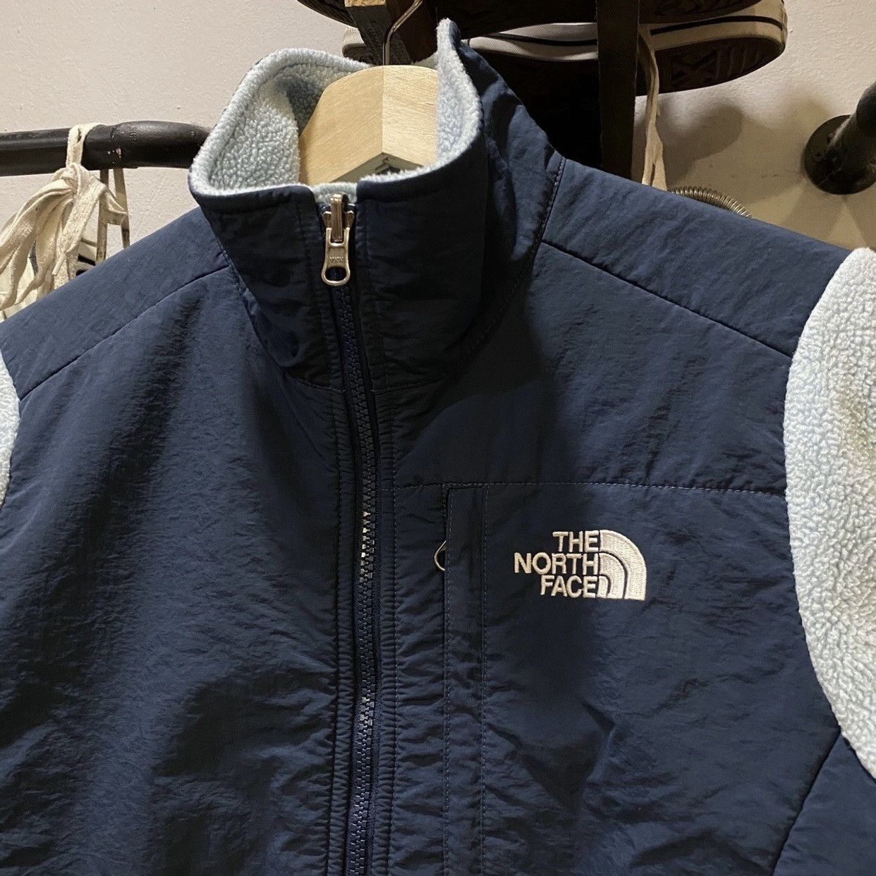The North Face × Vintage The North Face Polartec Recycled Denali Jacket Light Blue Size XS / US 0-2 / IT 36-38 - 3 Thumbnail