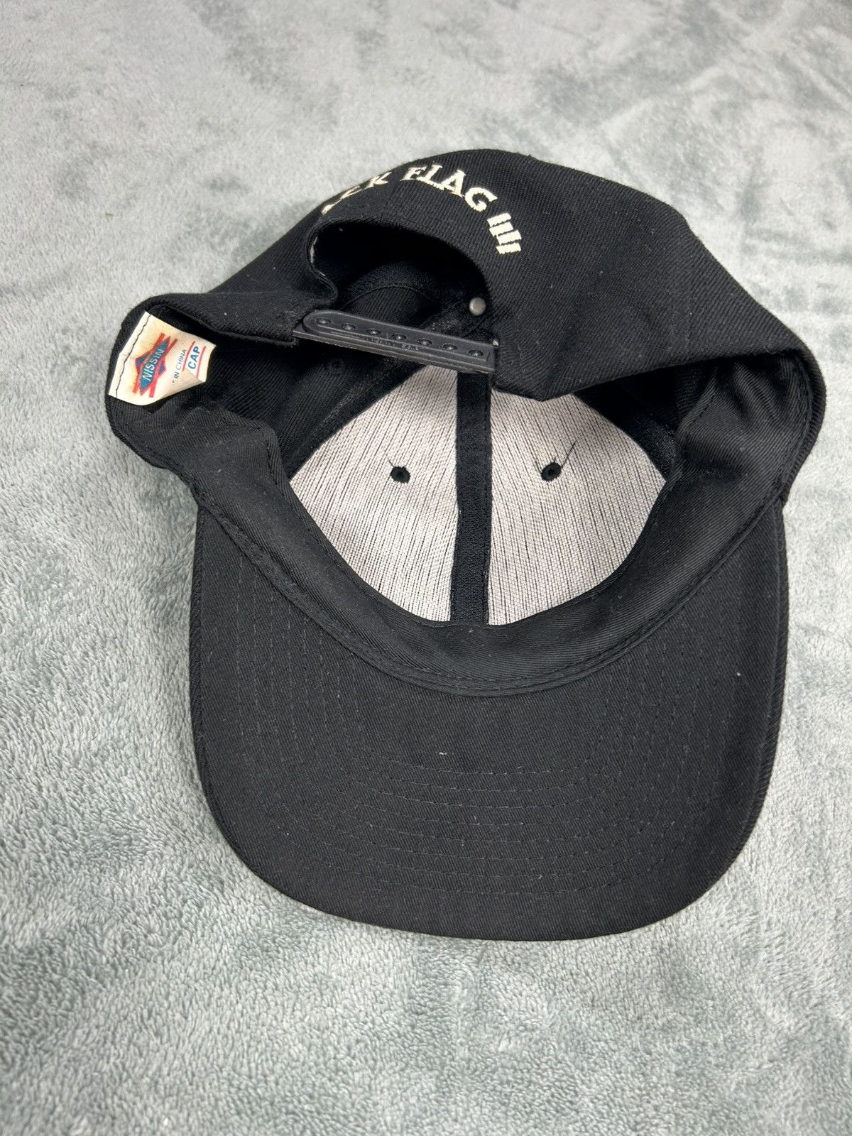 Band Tees Vintage Black Flag Band Cap Size ONE SIZE - 5 Thumbnail