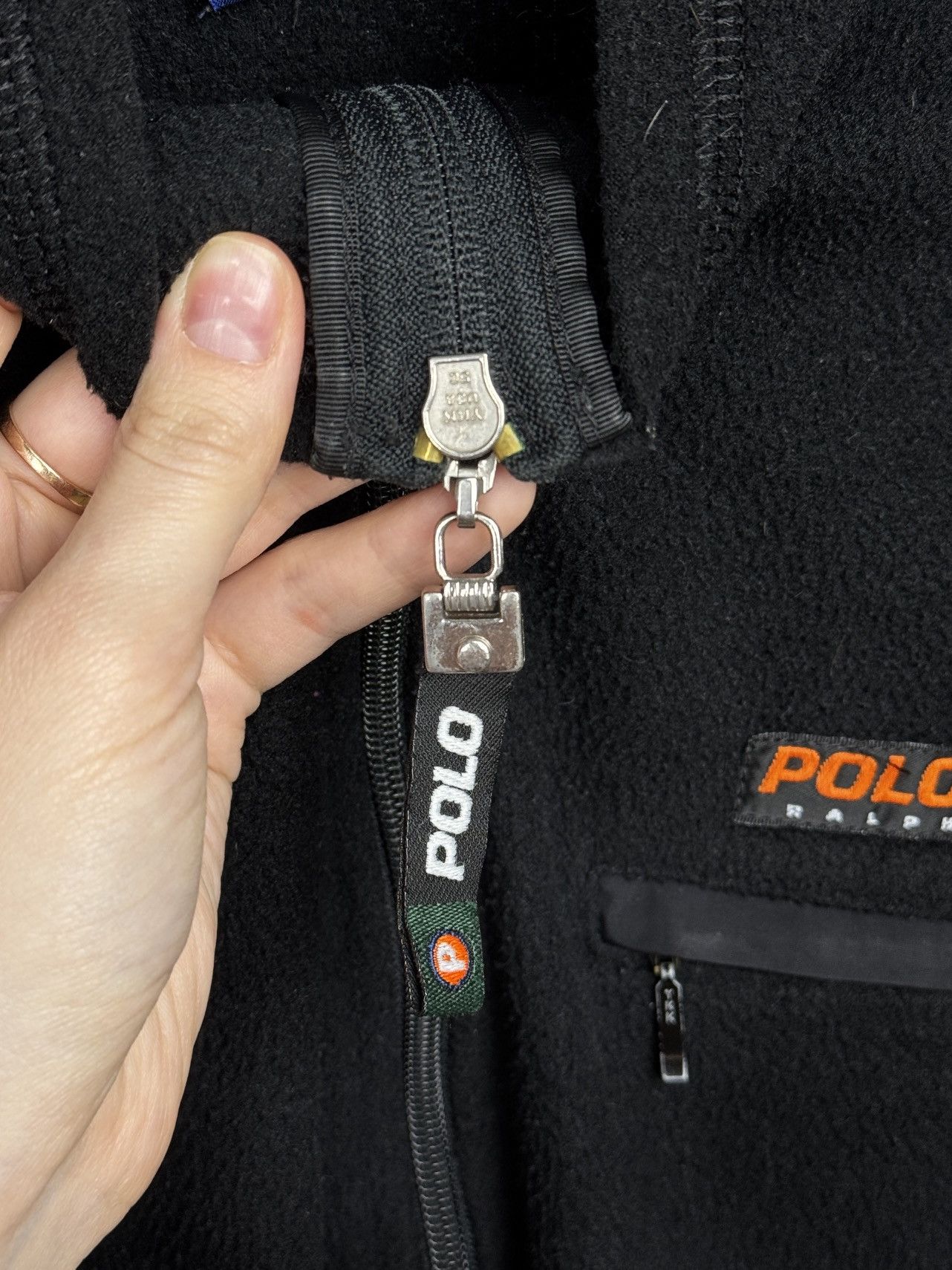 Ralph Lauren Vintage Polo Sport Ralph Lauren 1/4 Zip Pullover Made in USA Size US L / EU 52-54 / 3 - 10 Thumbnail