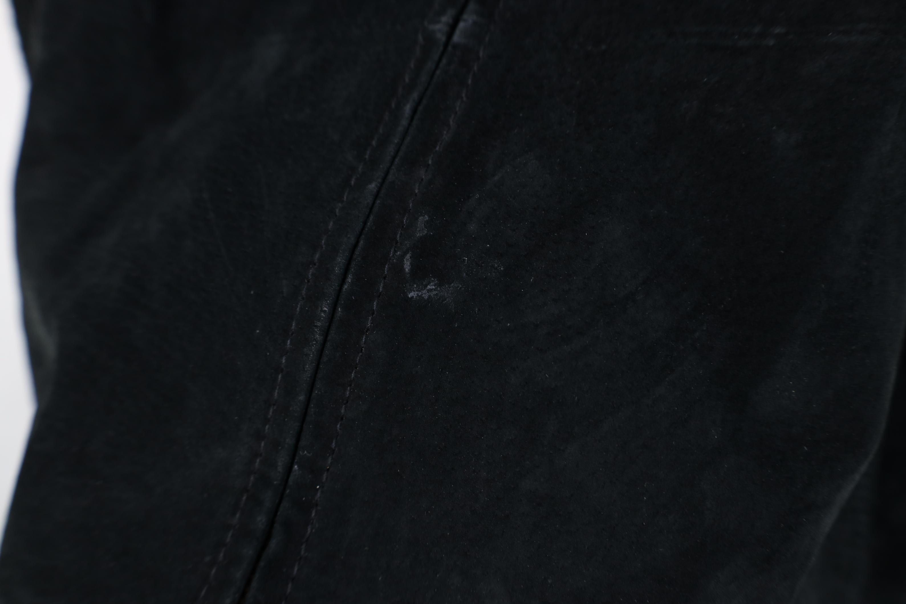 Vintage Vintage 90s Streetwear Leather Sweater Bomber Jacket Black Size XL / US 12-14 / IT 48-50 - 4 Thumbnail