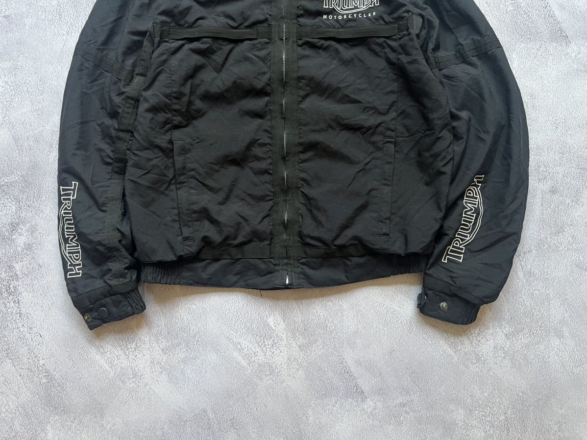 Harley Davidson × Vintage Triumph Motorcycles Big Logo Nylon Bomber Jacket Size:S Size US S / EU 44-46 / 1 - 5 Thumbnail