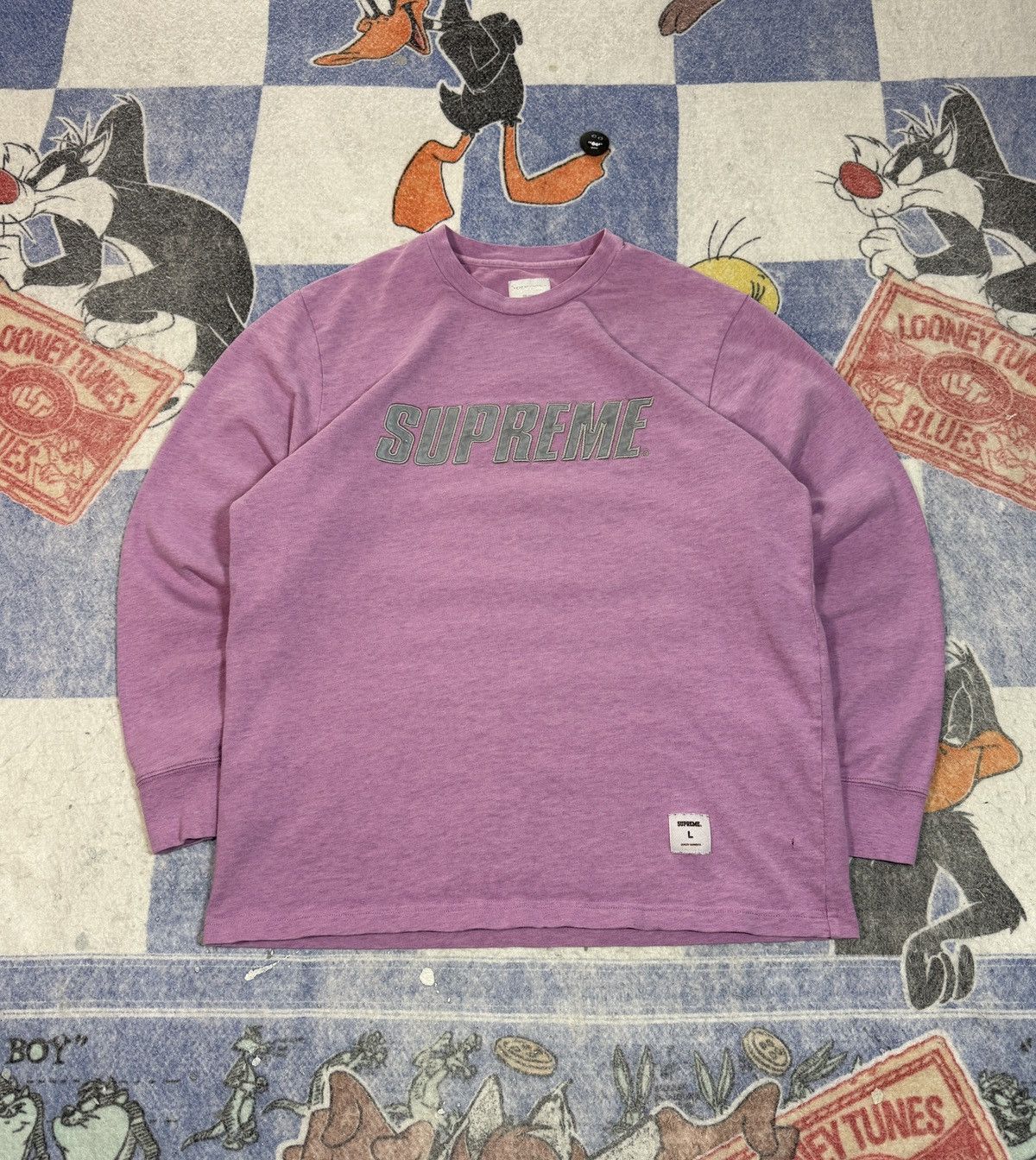 Supreme Supreme FW17 reflective long sleeve tee Size US L / EU 52-54 / 3 - 1 Thumbnail