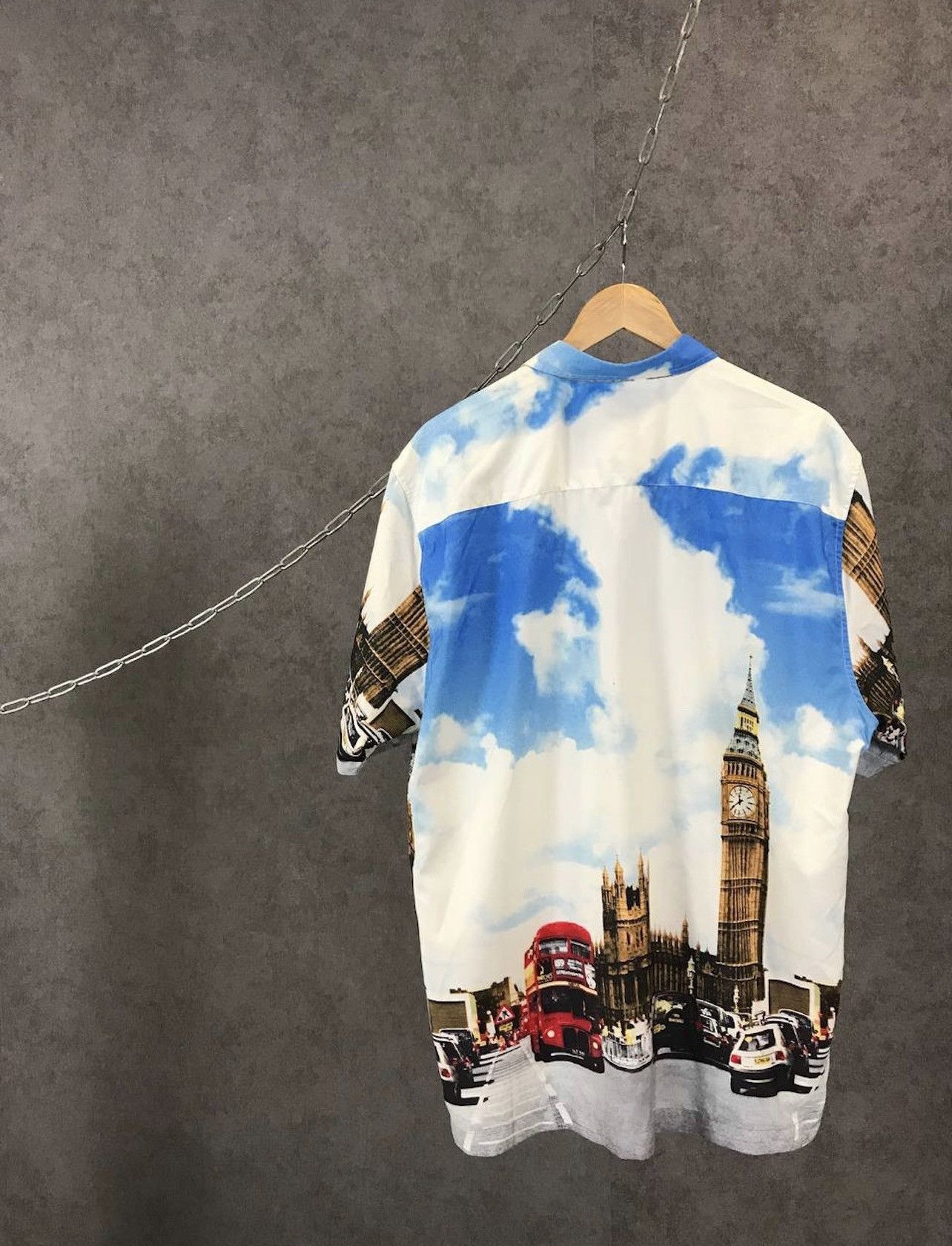 Vintage Big Ben London vintage crazy Hawaiian shirt Size US L / EU 52-54 / 3 - 5 Thumbnail