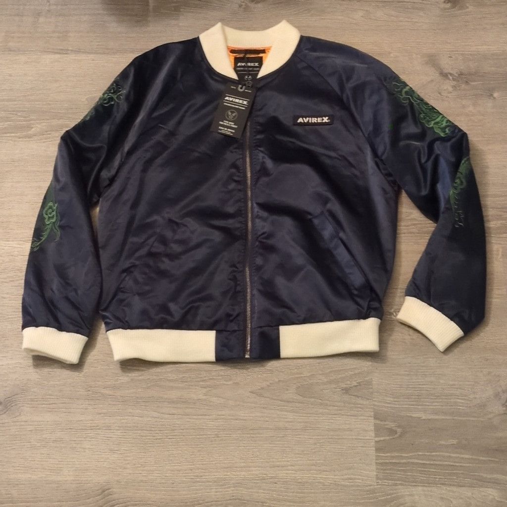 Avirex Avirex navy blazer lightweight bomber jacket size XL Size US XL / EU 56 / 4 - 1 Thumbnail
