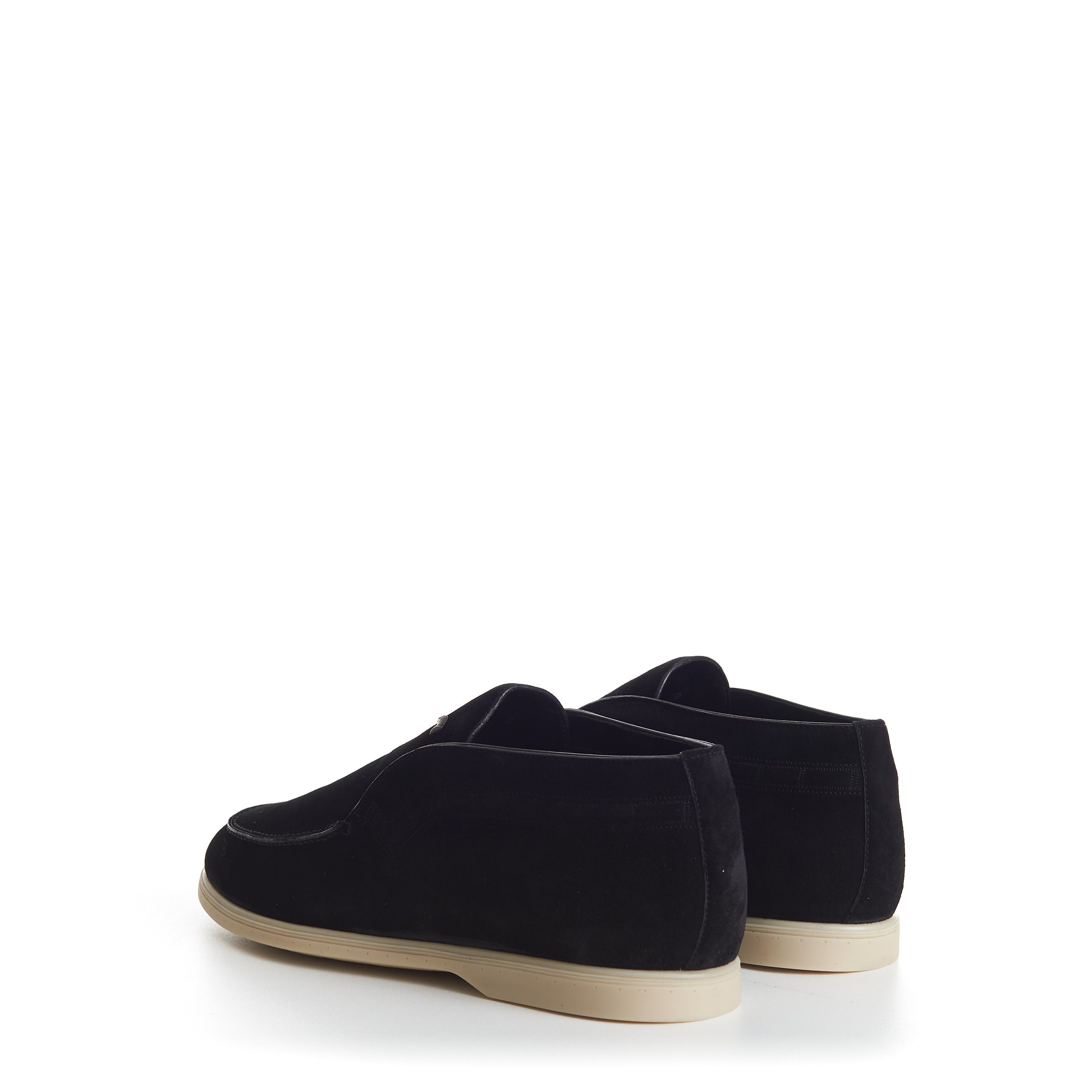 Stefano Ricci Black Suede Slip-On Ankle Boots - Eagle Head Application Size US 10 / EU 43 - 6 Thumbnail