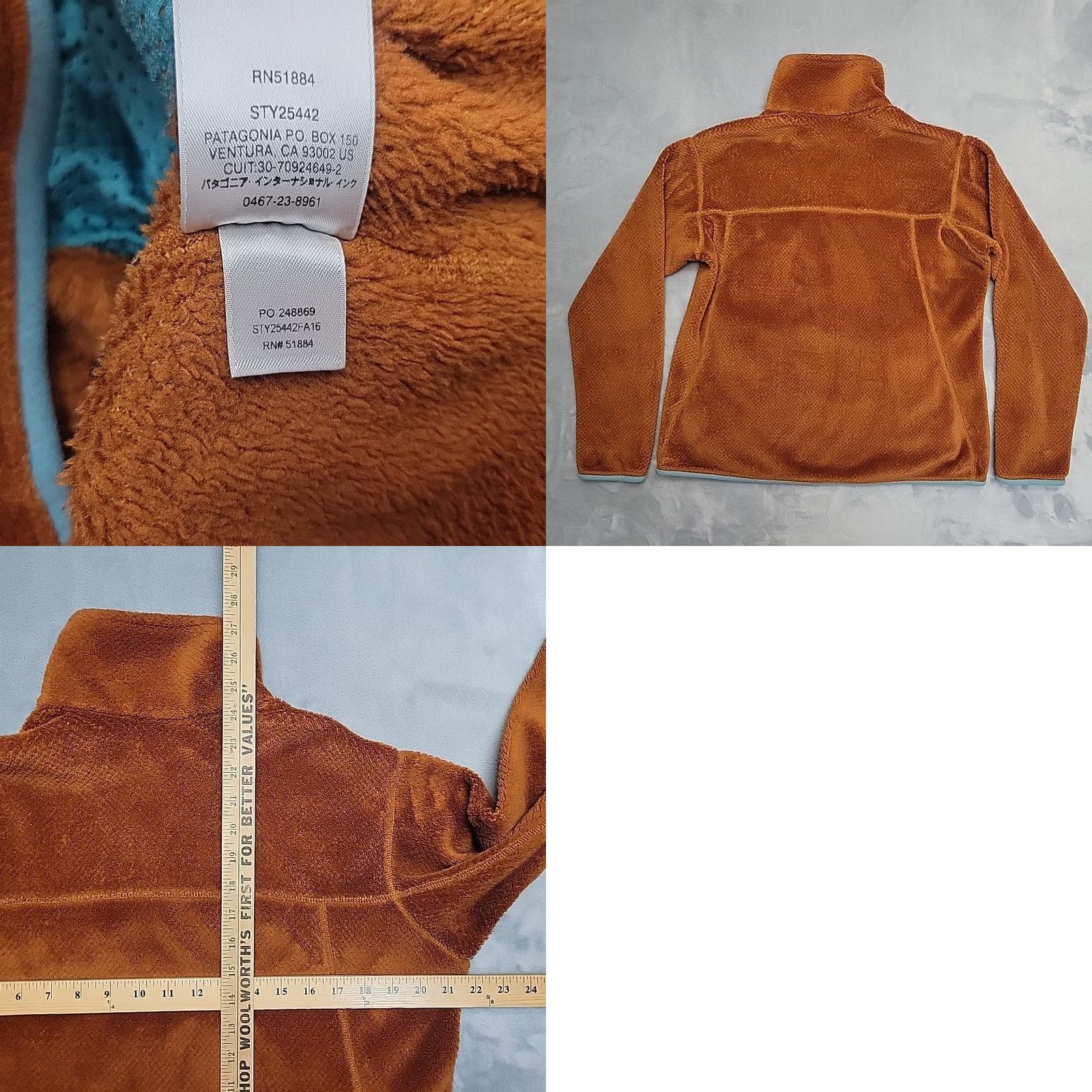 Patagonia VINTAGE Patagonia Re-Tool Snap-T Pullover Sweater Womens L Brown Blue 1/4 Zip Fleece Size L / US 10 / IT 46 - 8 Thumbnail