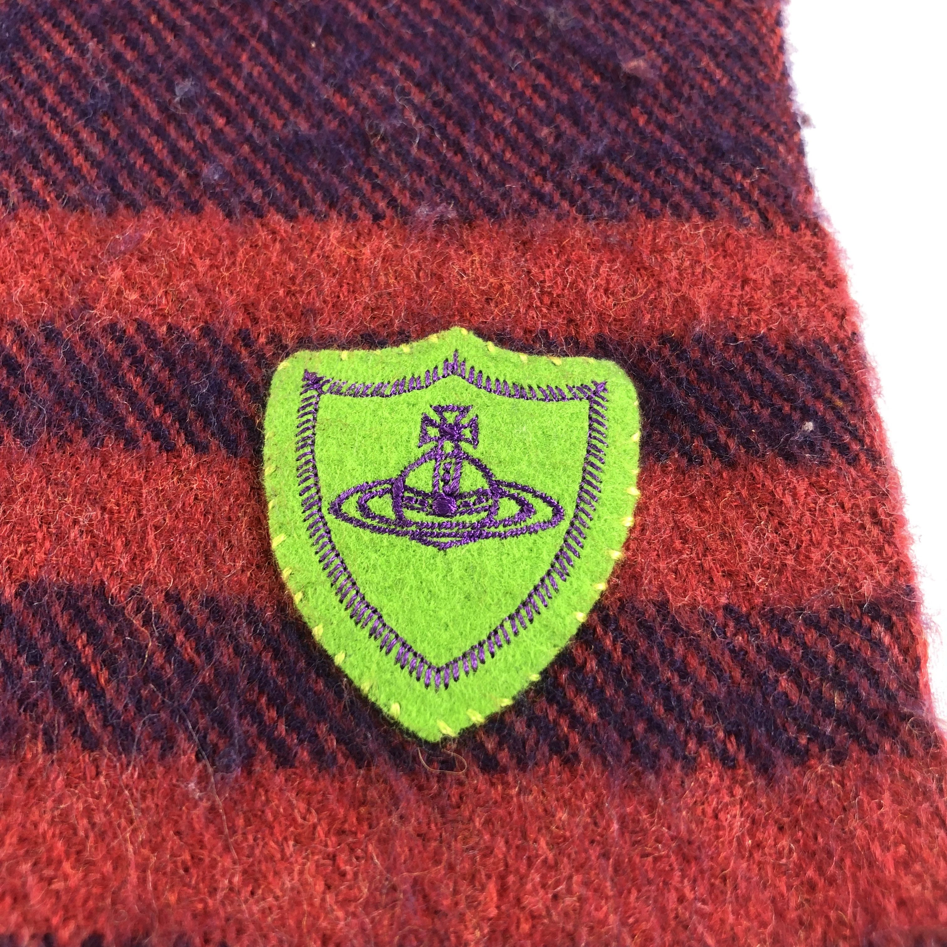 Vivienne Westwood Vivienne Westwood Striped Wool Scarf Muffler V1703 Size ONE SIZE - 4 Thumbnail