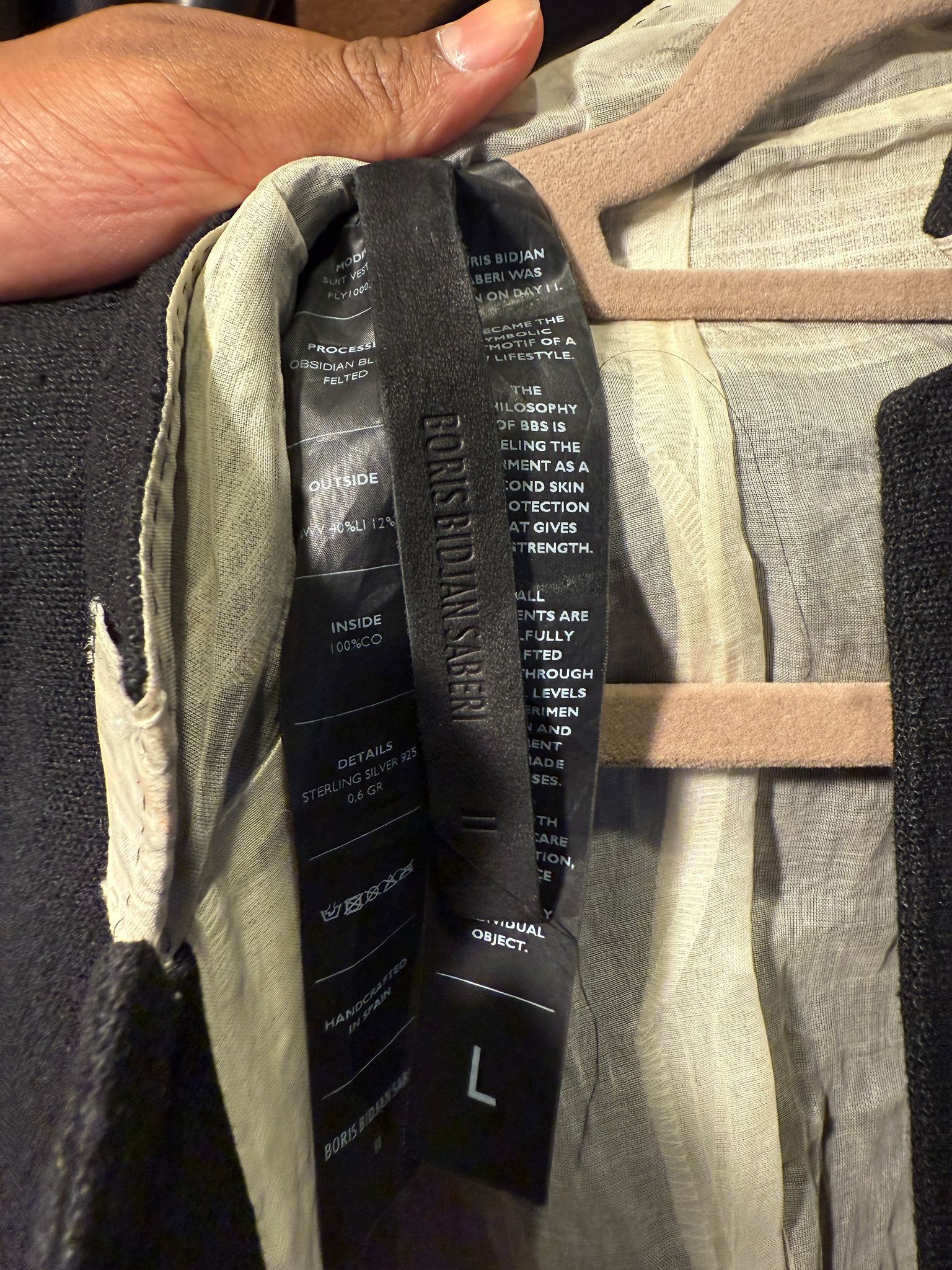 11 By Boris Bidjan Saberi Boris Bidjan Saberi 11 AW17 “Obsidian Black” Suit Vest Size L / US 10 / IT 46 - 9 Thumbnail