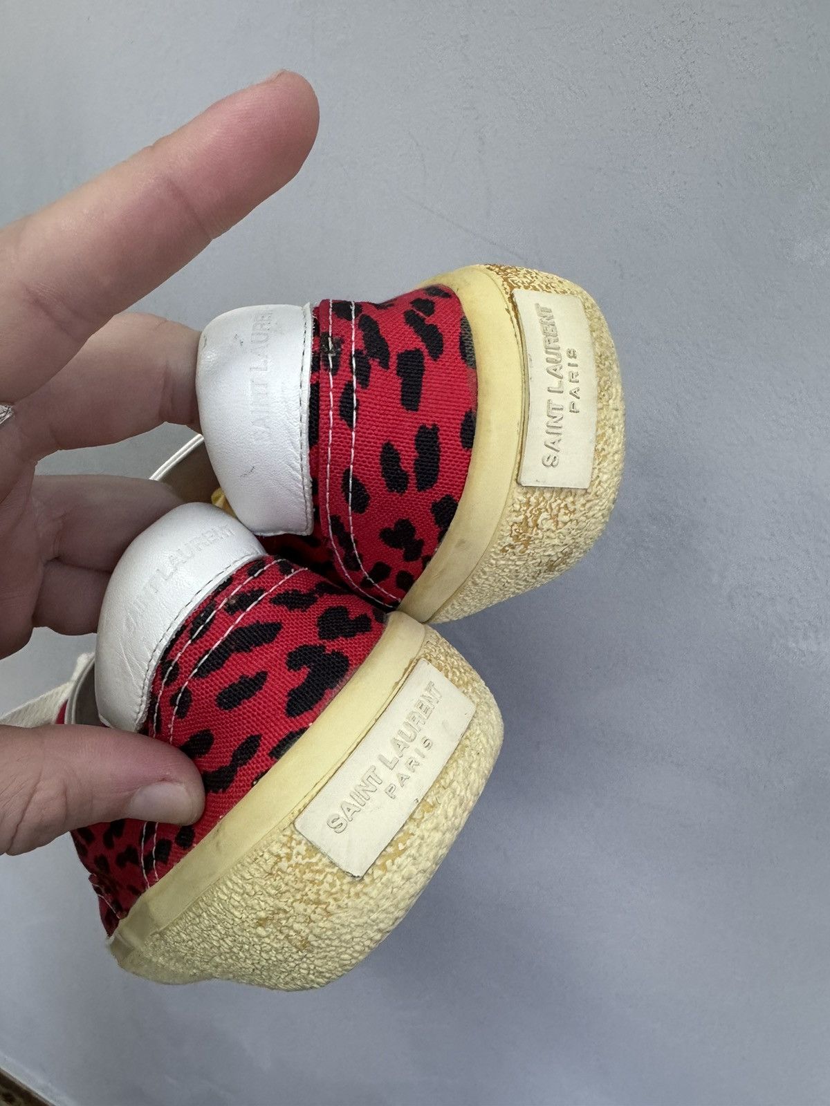 Yves Saint Laurent Saint Laurent Paris LEOPARD STREET Low-Top Sneakers Size US 9 / IT 39 - 4 Thumbnail