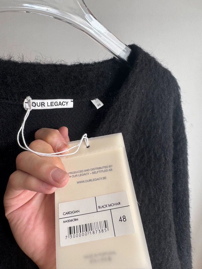 Our Legacy Our Legacy size48 Ma Hai Mao black cardigan Size US M / EU 48-50 / 2 - 4 Thumbnail