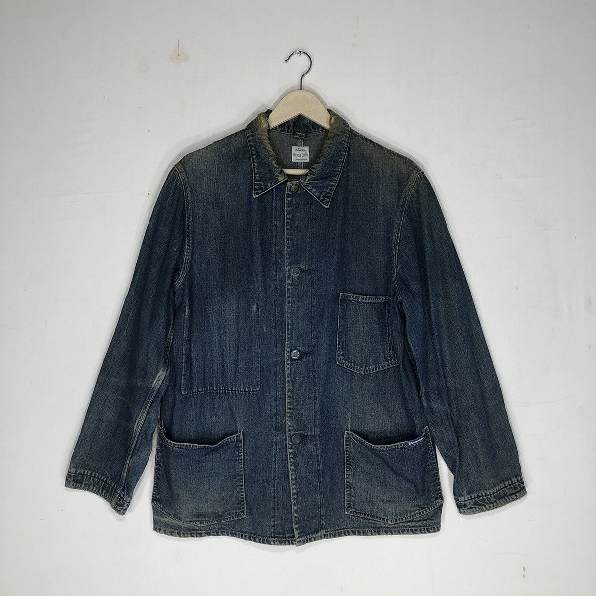 Japanese Brand × Vintage Bohemian Deeptone Sanforized Denim Japan Worker Jacket Size US M / EU 48-50 / 2 - 1 Thumbnail