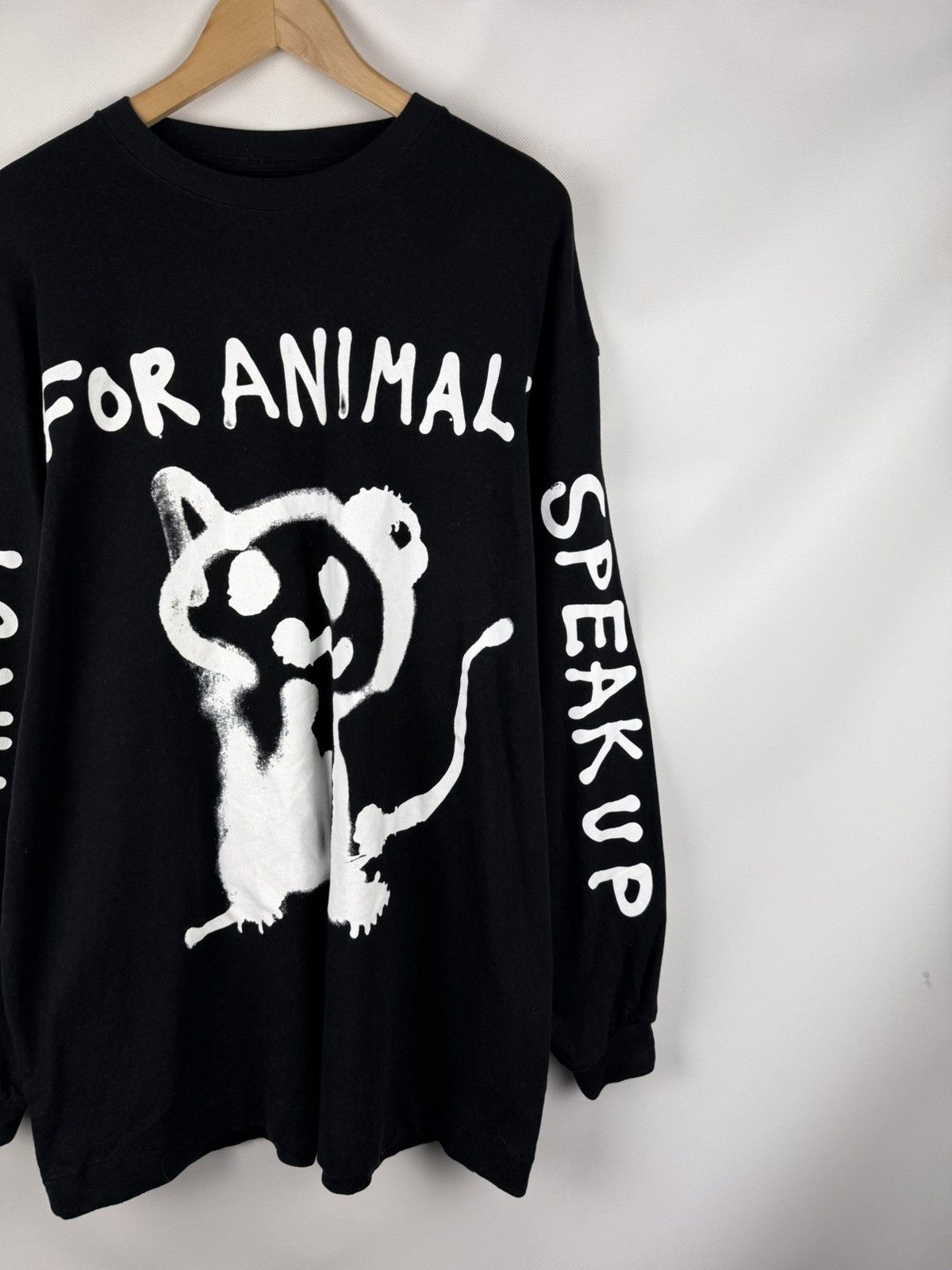 H&M Co-exist Story For Animal Graphic Print Oversized T Shirt Size M / US 6-8 / IT 42-44 - 3 Thumbnail