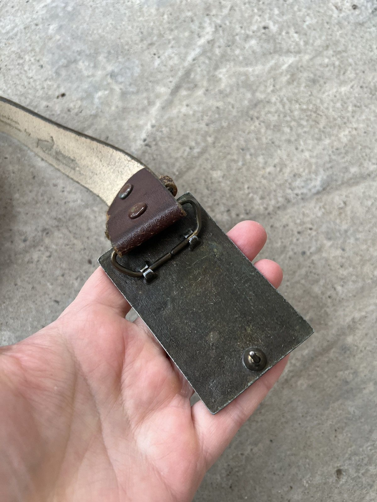 Vintage Rare Pony Express First U.S. Mail Leather Belt Size ONE SIZE - 3 Thumbnail
