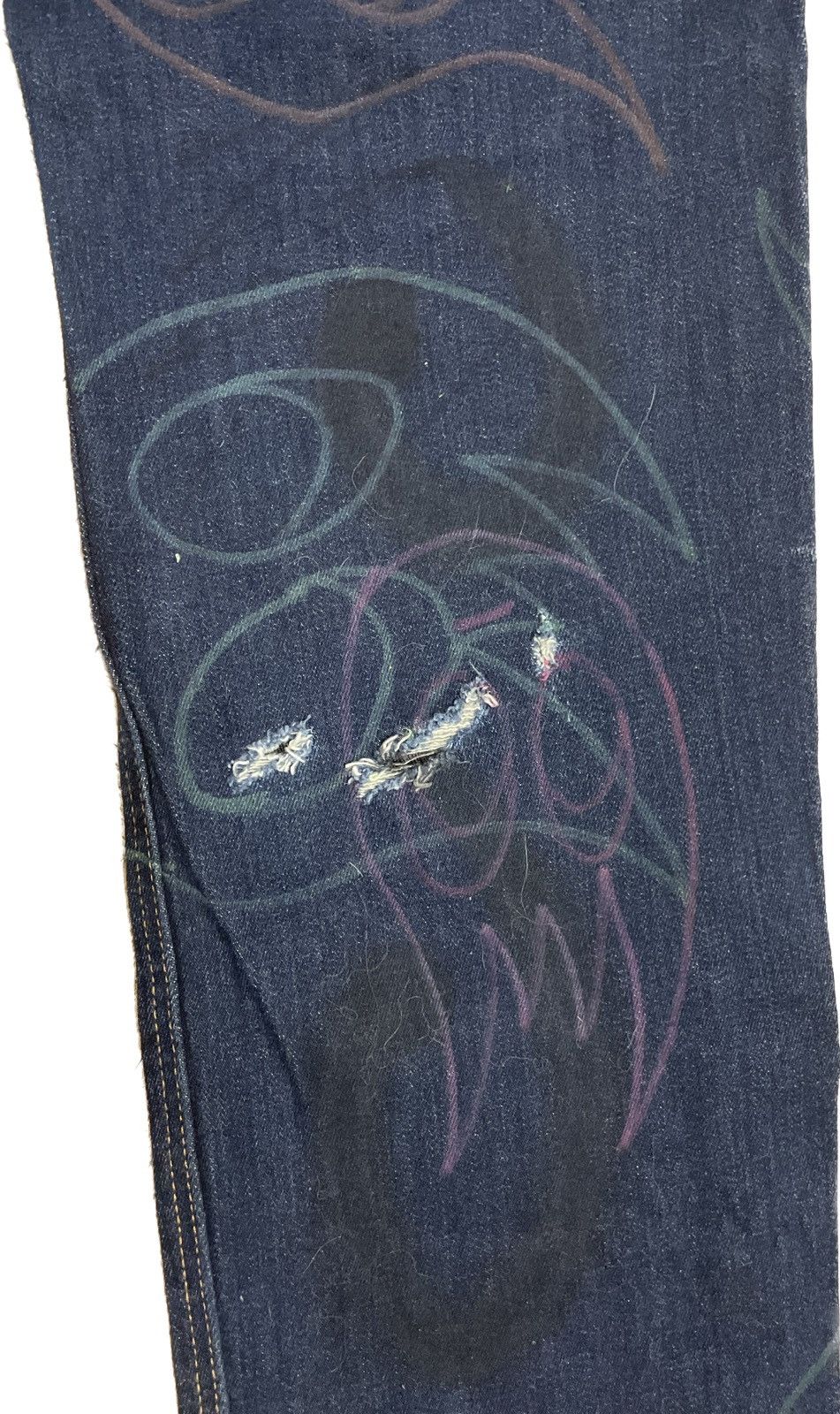 Other HPWK 2019 drawn and slashed denim Size US 35 - 5 Thumbnail