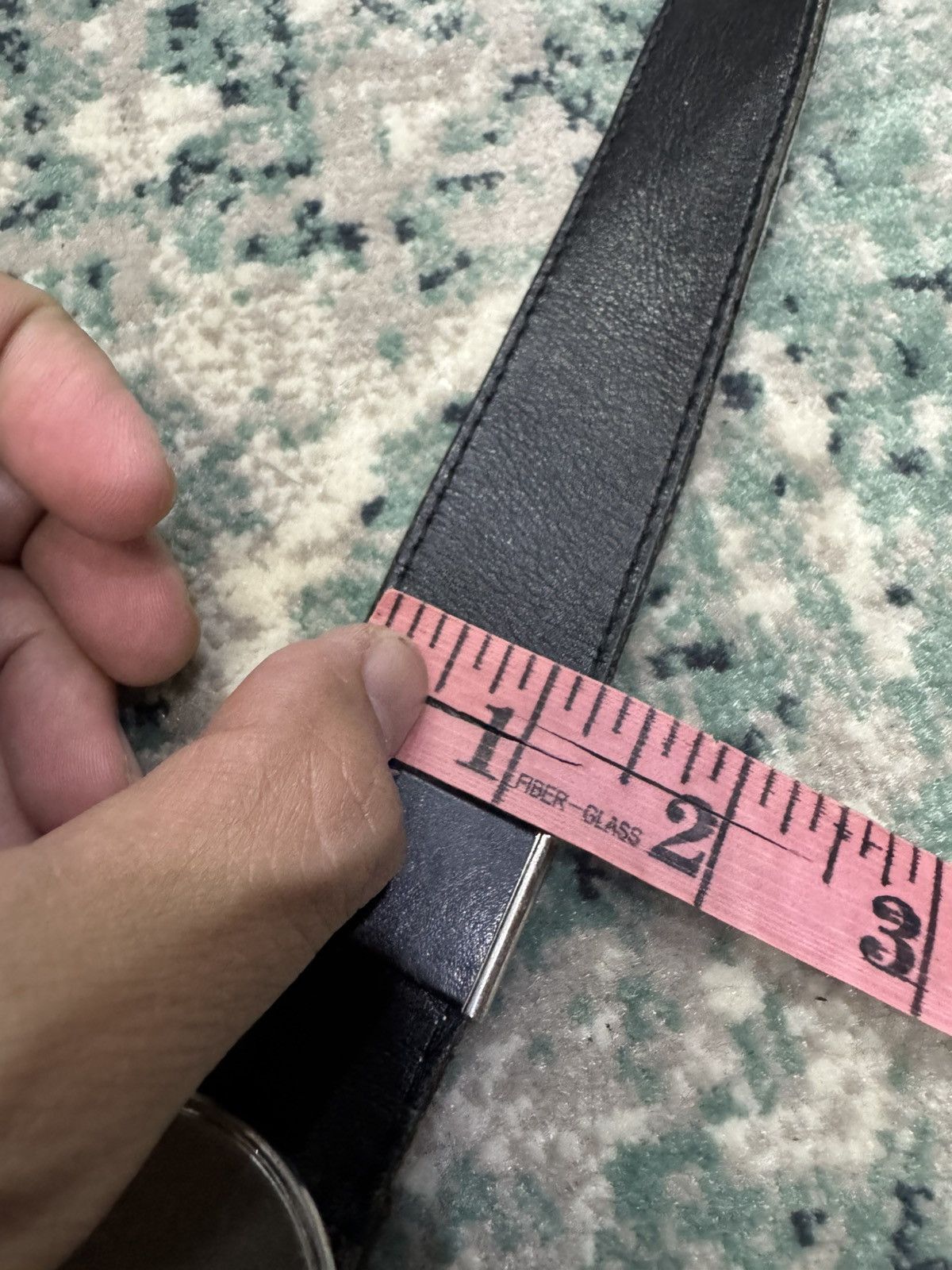 Burberry BURBERRY GOLF BIG BUCKLE LEATHER BELT Size 34 - 7 Thumbnail