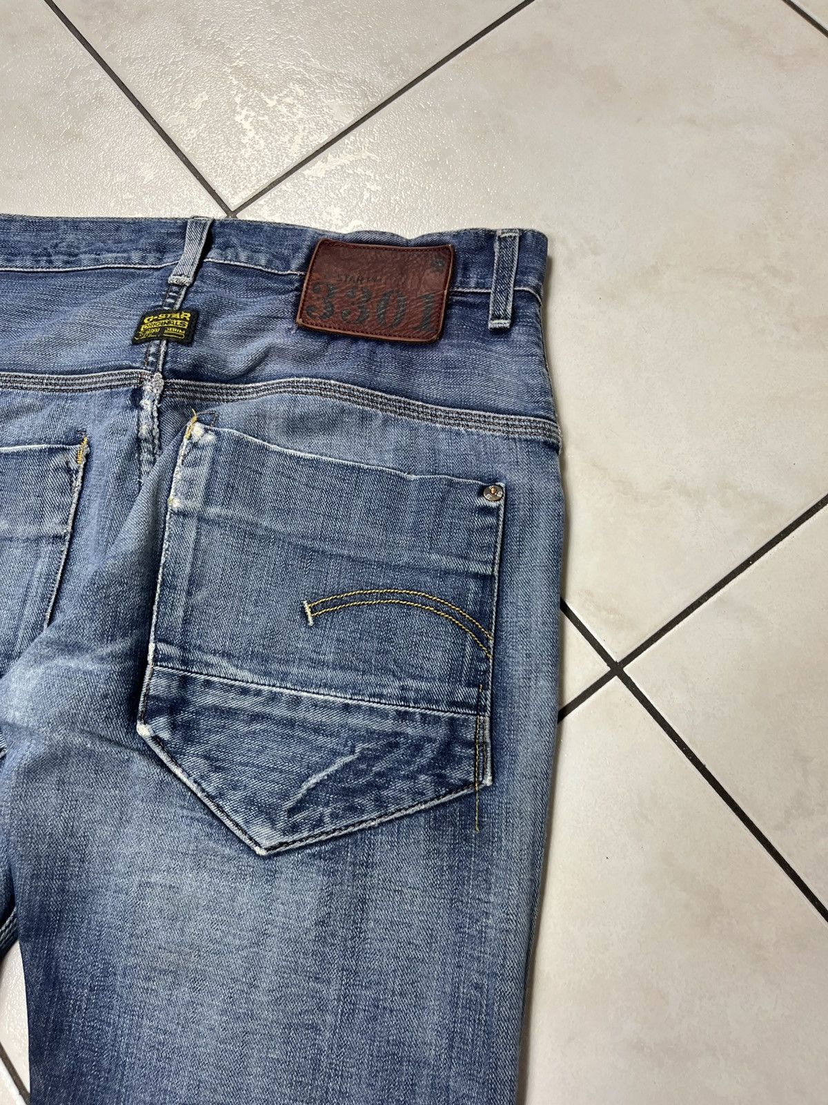 G-Star × If Six Was Nine × Le Grande Bleu (L.G.B.) Vintage G-Star Raw distressed y2k denim jeans rotor straight Size US 31 - 15 Thumbnail