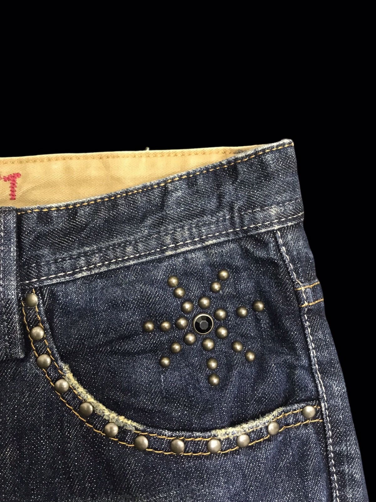 Japanese Brand 💥FLARE💥FLASH REPORT CRAZY DESIGN FLARE DENIM F187 Size US 32 / EU 48 - 11 Thumbnail