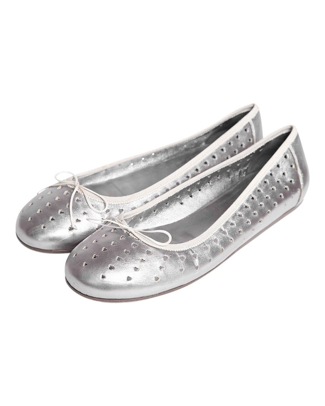 Prada Prada Silver Heart Ballerina Size US 10 / IT 40 - 1 Thumbnail