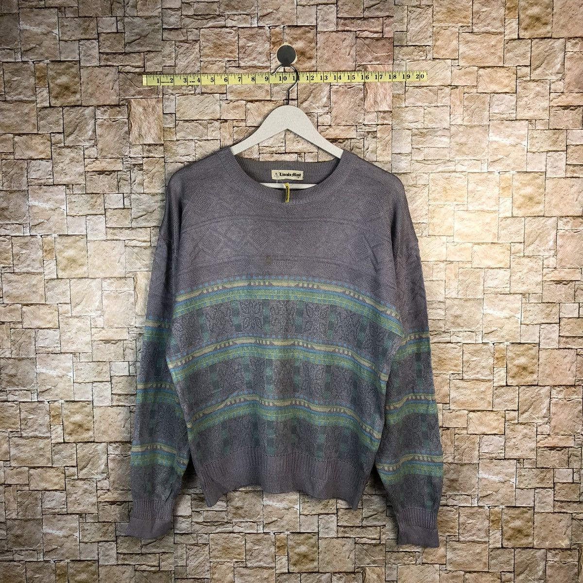 Vintage Lincoin Mast Purple vintage Knitwear #A1053 Size US M / EU 48-50 / 2 - 1 Thumbnail