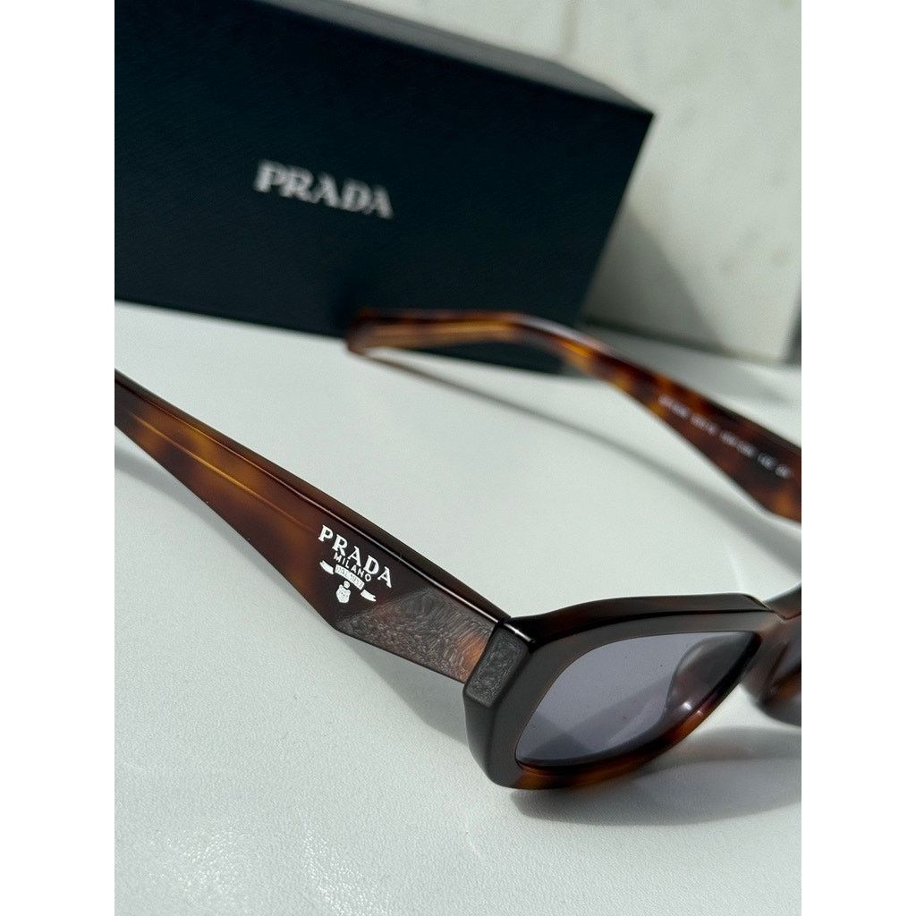 Prada NEW Prada PR B06S Sunglasses in Havana Brown Purple Size ONE SIZE - 5 Thumbnail