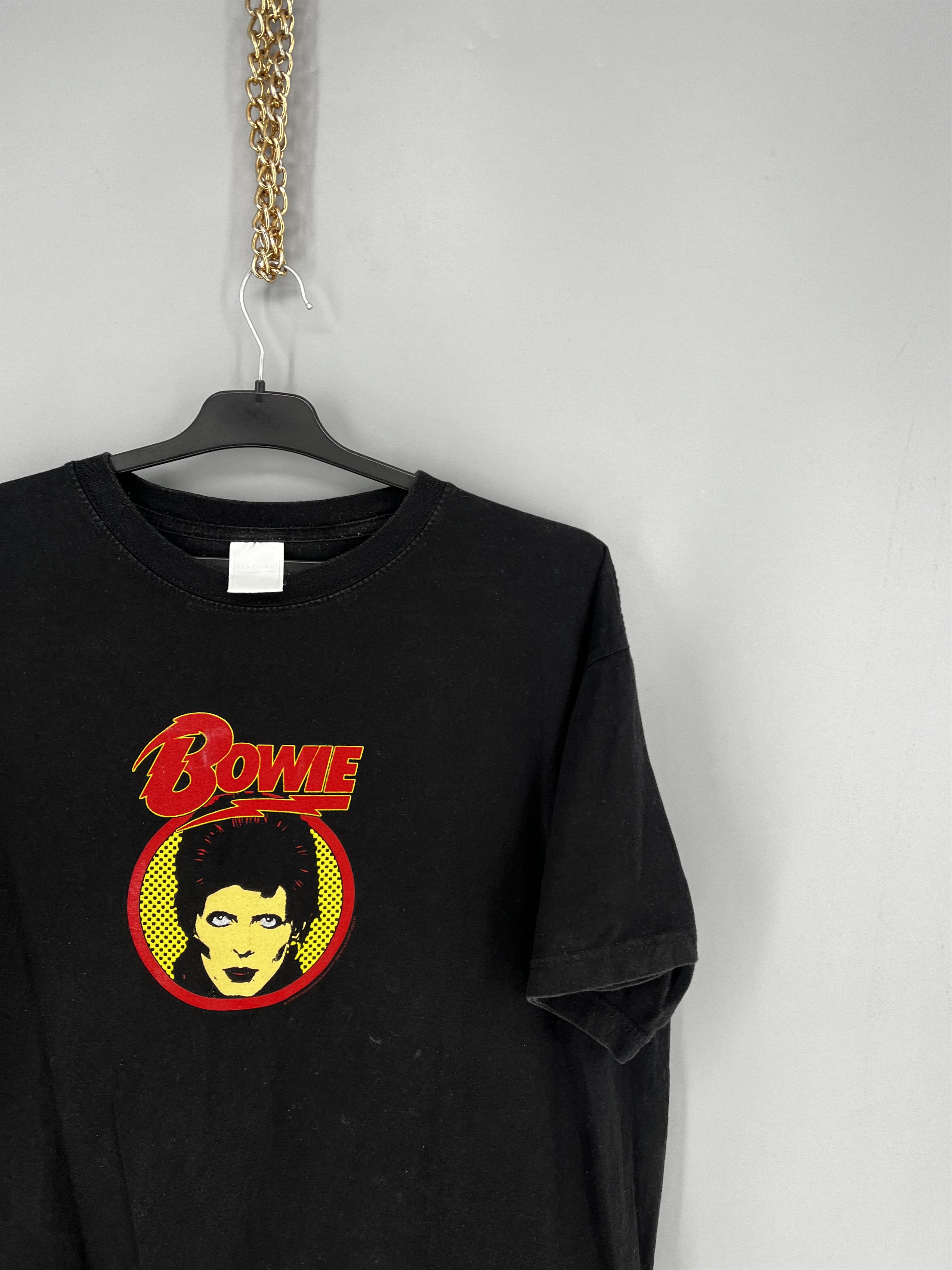 Band Tees Men’s Vintage T-Shirt Bowie 2003 Size L Rock Band Black Size US L / EU 52-54 / 3 - 5 Thumbnail