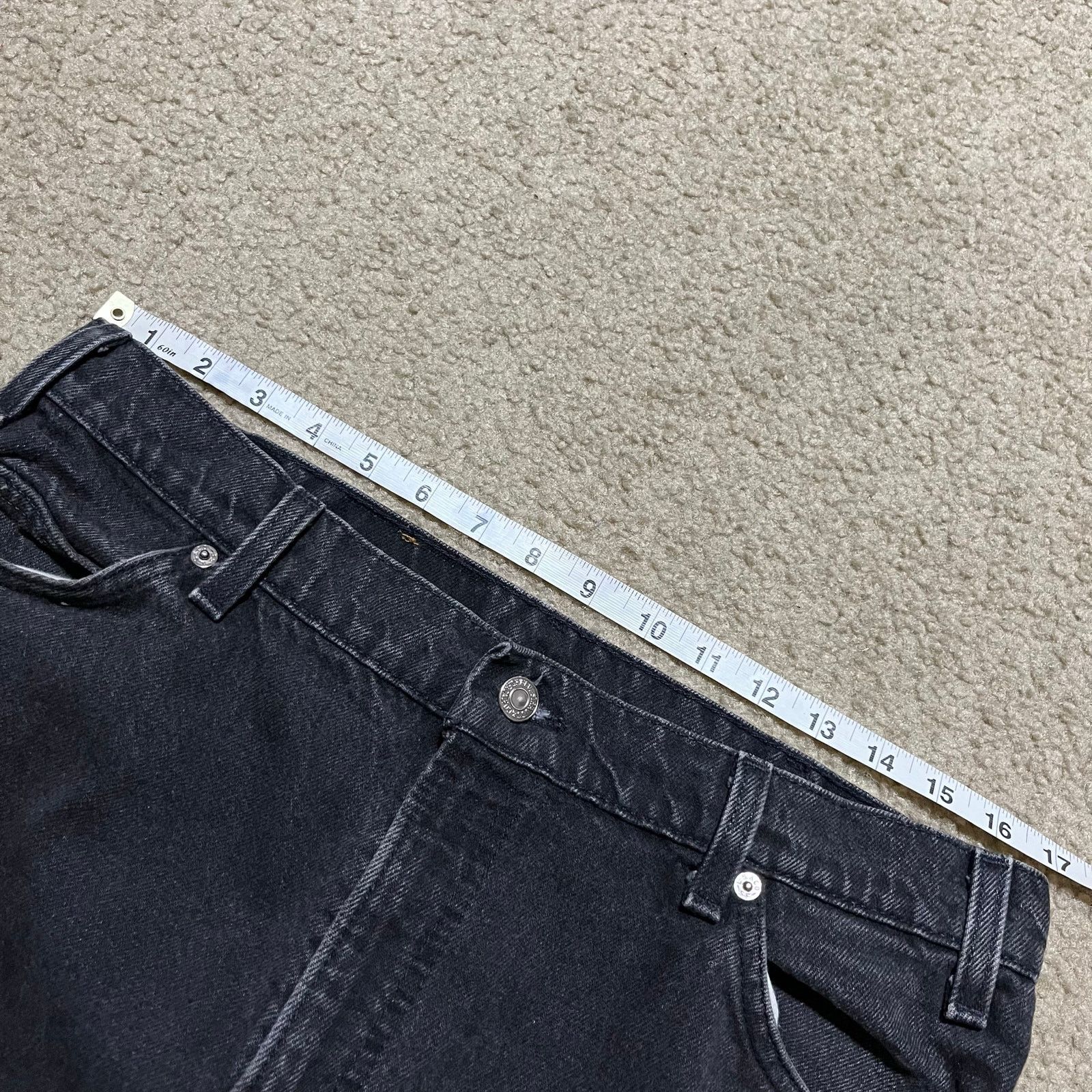 Levi's Vintage Levi’s 550 Orange Tab Relaxed Tapered Black Jeans Size US 36 / EU 52 - 6 Thumbnail