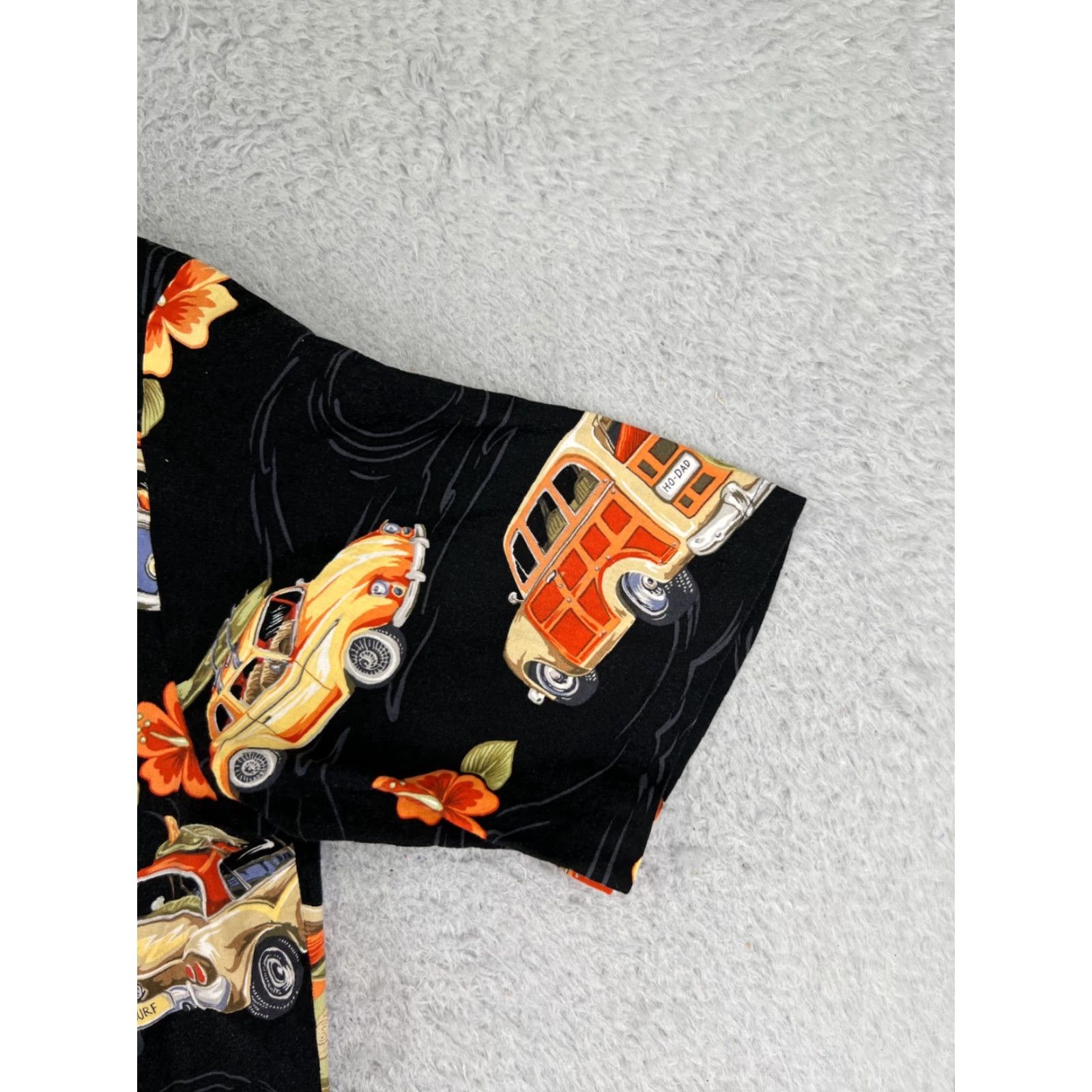 Vintage Pacific Legend Shirt Mens XL Black Floral Classic Cars Hawaiian Cotton Size US XL / EU 56 / 4 - 2 Thumbnail