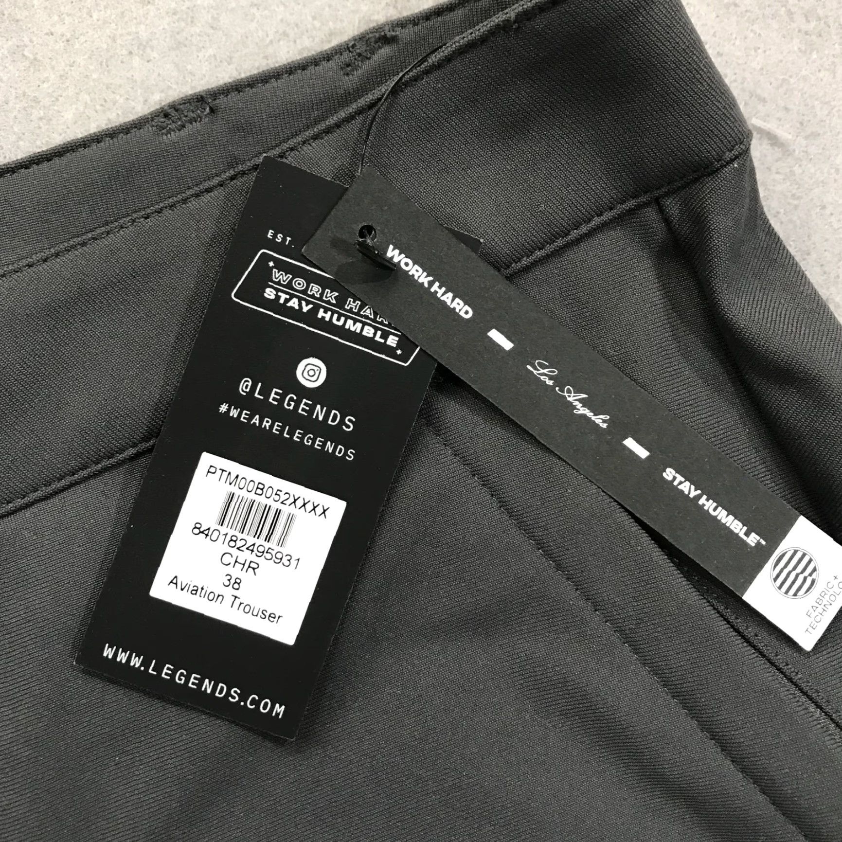 Vintage Legends Pants Mens 38x32 Gray Aviation Trouser Performance Chino Golf Casual NWT Size US 38 / EU 54 - 5 Thumbnail