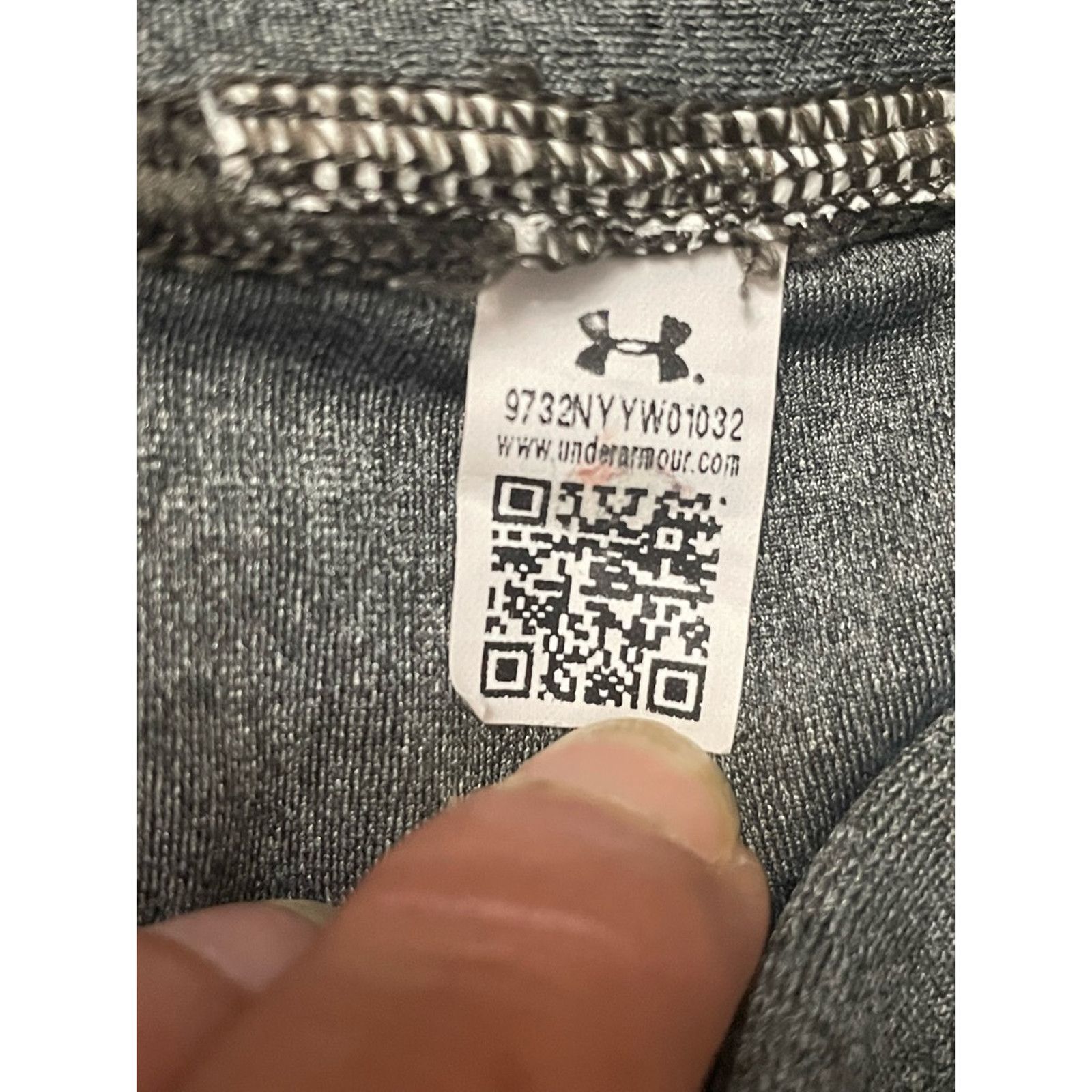 Under Armour Under Armour High Rise Leggings Mesh Panel Heathered Gray 25 Size 25" / US 0 / IT 36 - 7 Thumbnail