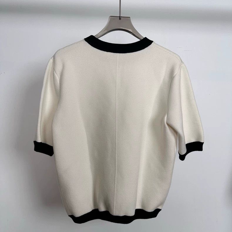 Louis Vuitton Louis Vuitton Black and white wool logo short sleeve Size XS / US 0-2 / IT 36-38 - 2 Thumbnail