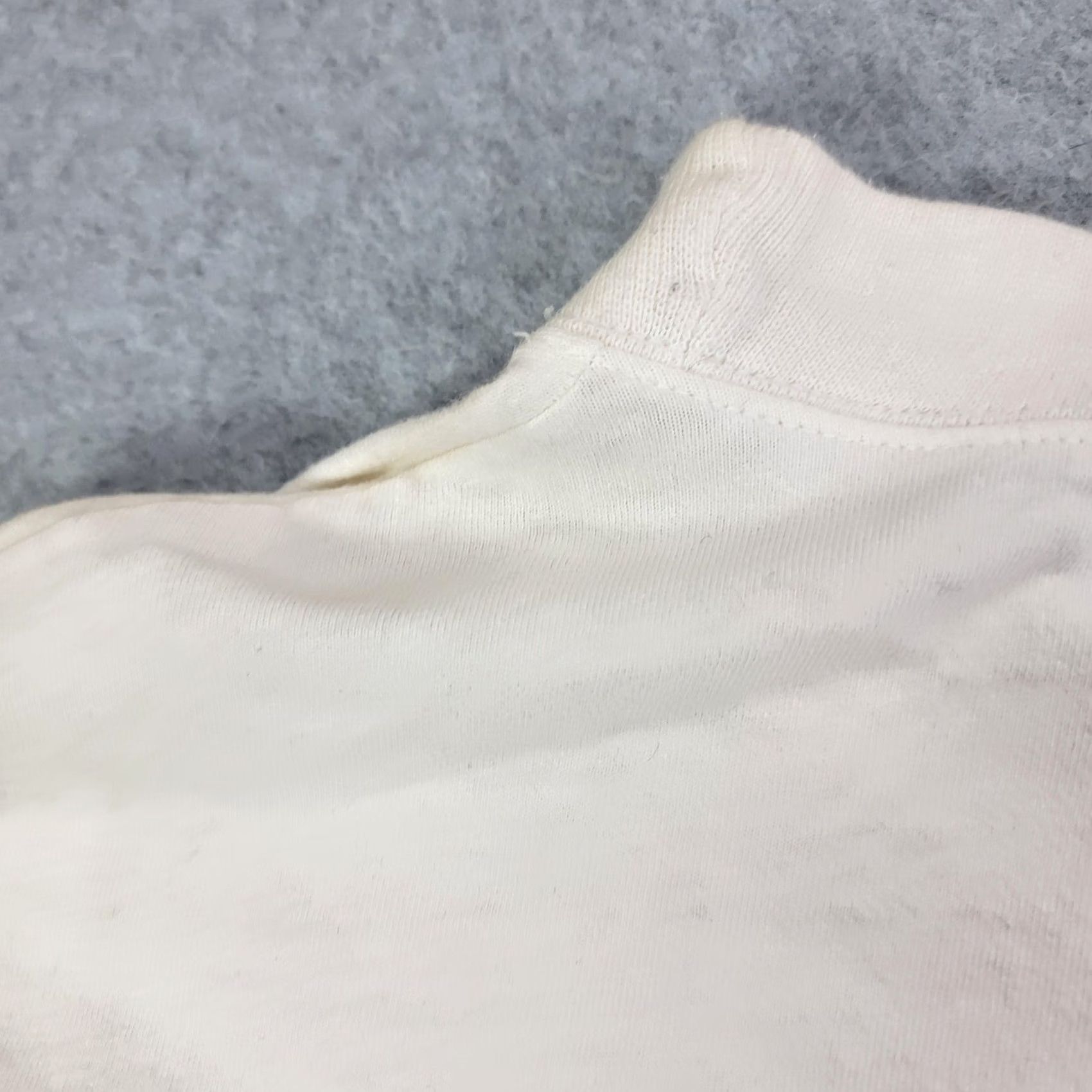 Starter Starter Shirt Adult XL White Long Sleeve Mock Neck Logo Cotton Solid Athletic Tee Mens Size US XL / EU 56 / 4 - 7 Thumbnail