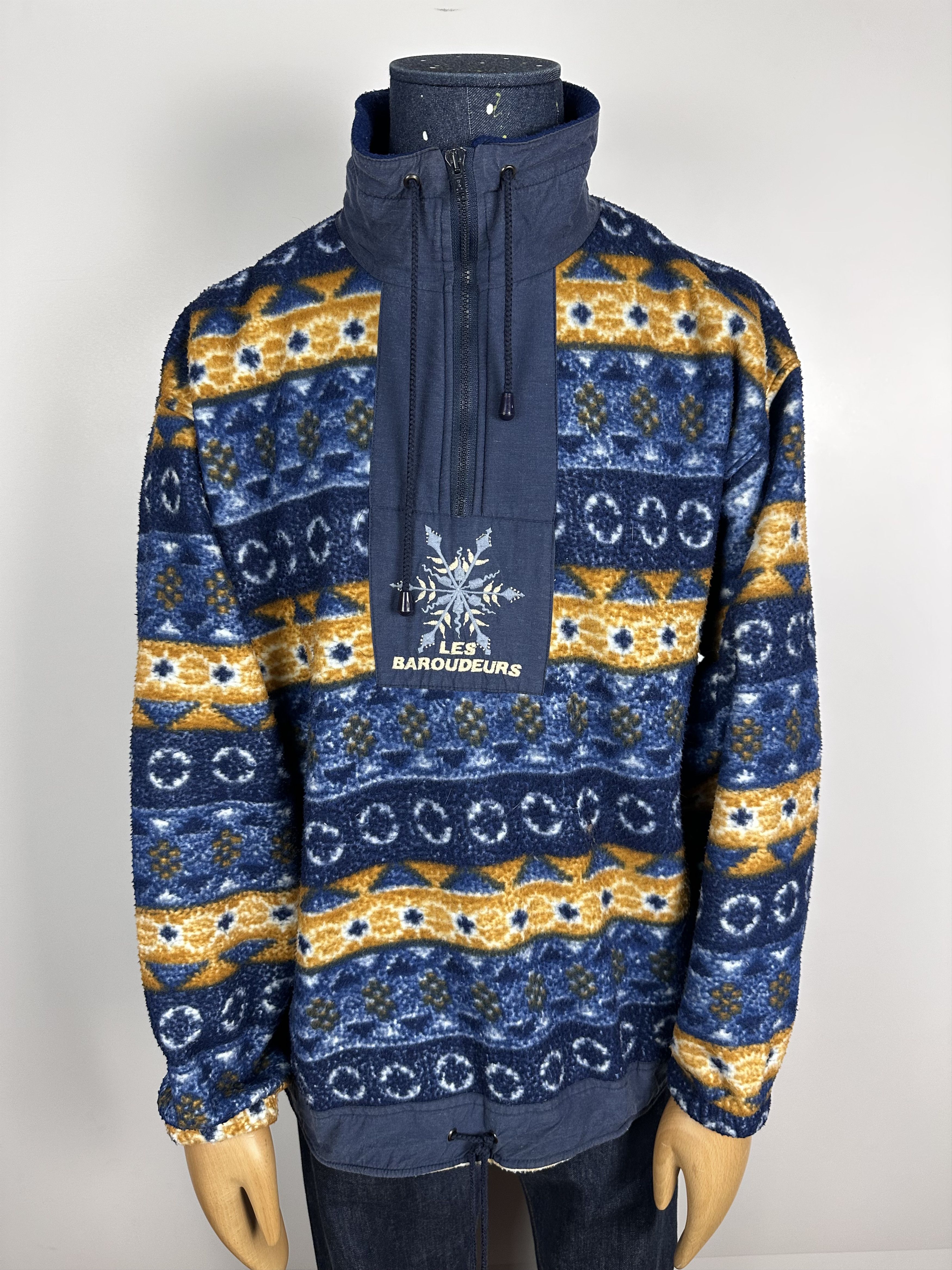 Vintage vintage FLEECE Jacket sweater 1/4 Zip Size XL 90s jumper Size US XL / EU 56 / 4 - 2 Thumbnail