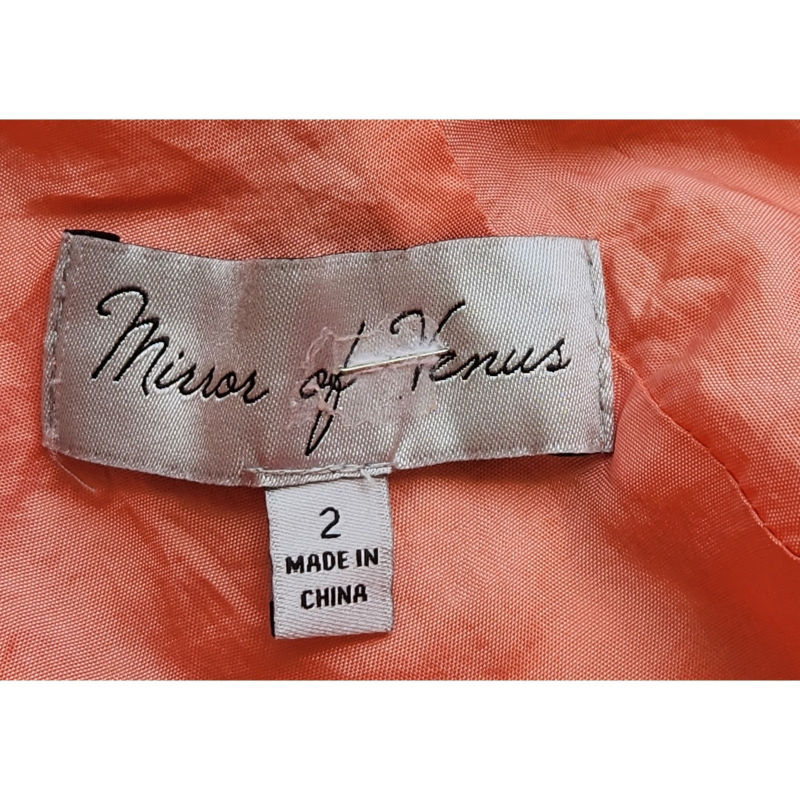 Anthropologie Mirror of Venus Anthropolgie Coral Orange Silk Dress 2 Size XS / US 0-2 / IT 36-38 - 5 Thumbnail