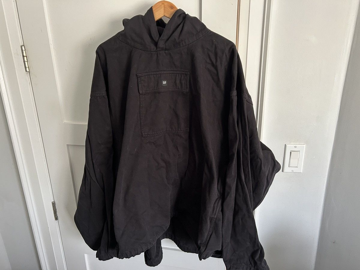 Balenciaga × Gap × Yeezy Yeezy Gap Black Sateen Anorak - L Size US L / EU 52-54 / 3 - 1 Thumbnail