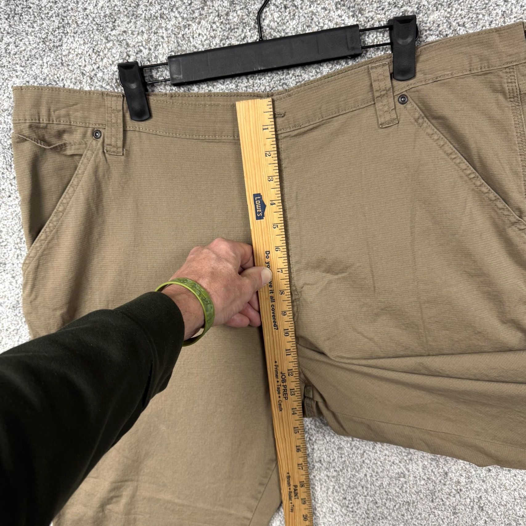 Wrangler Wrangler Mens Pants 40x29.5 Khaki Stretch Utility Pockets Workwear Size US 40 / EU 56 - 5 Thumbnail