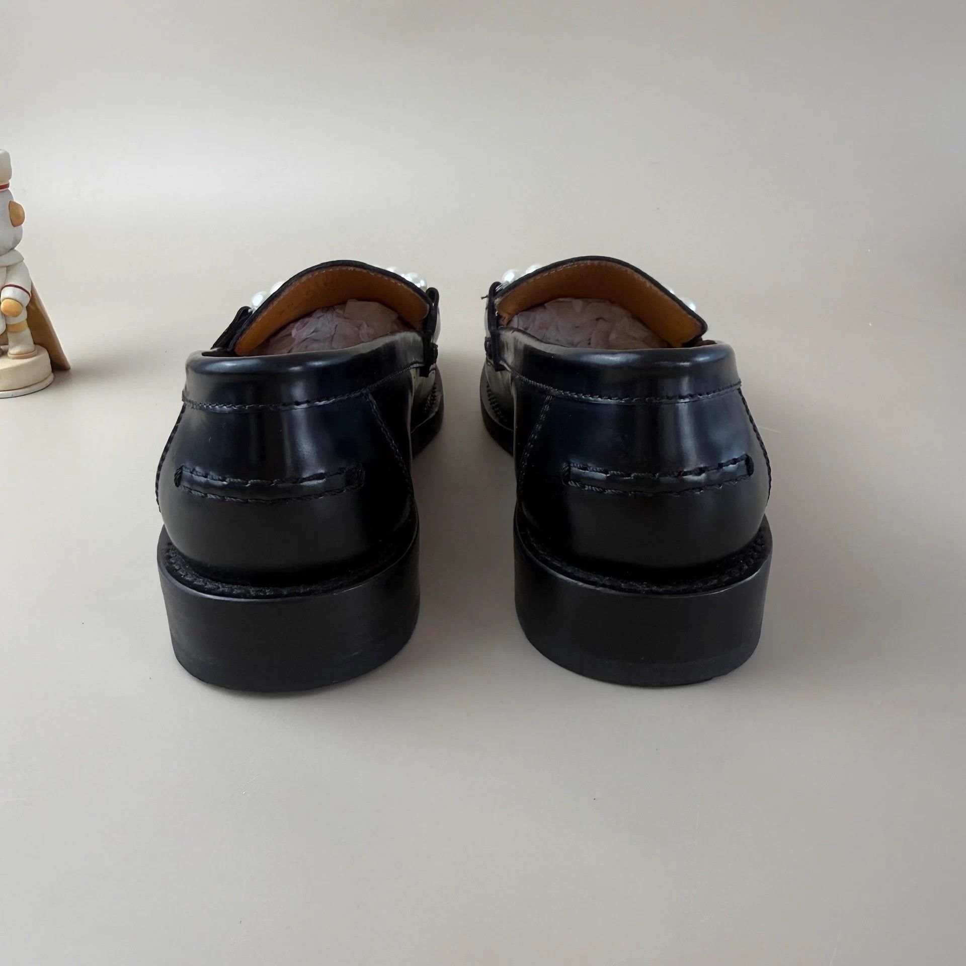 Dior Dior black & white pearl loafer 36 95 New Size US 5 / IT 35 - 3 Thumbnail