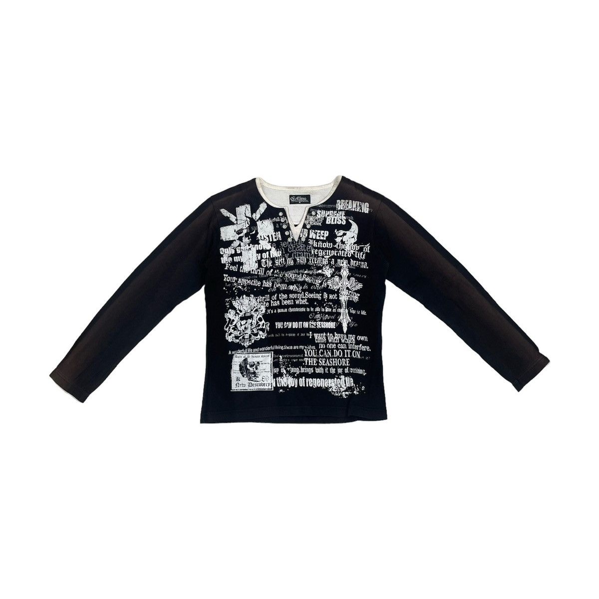 Black faded collins longsleeve ifsixwasnine style