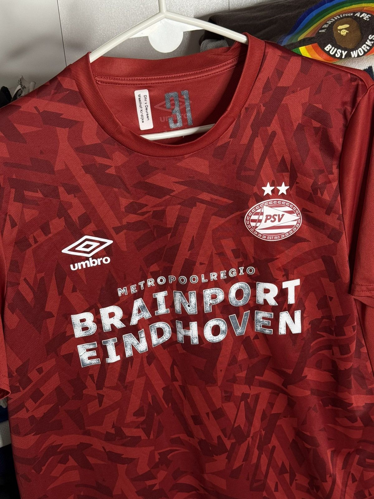 Umbro Umbro FC PSV 2019/2020 soccer jersey size M Size US M / EU 48-50 / 2 - 2 Thumbnail