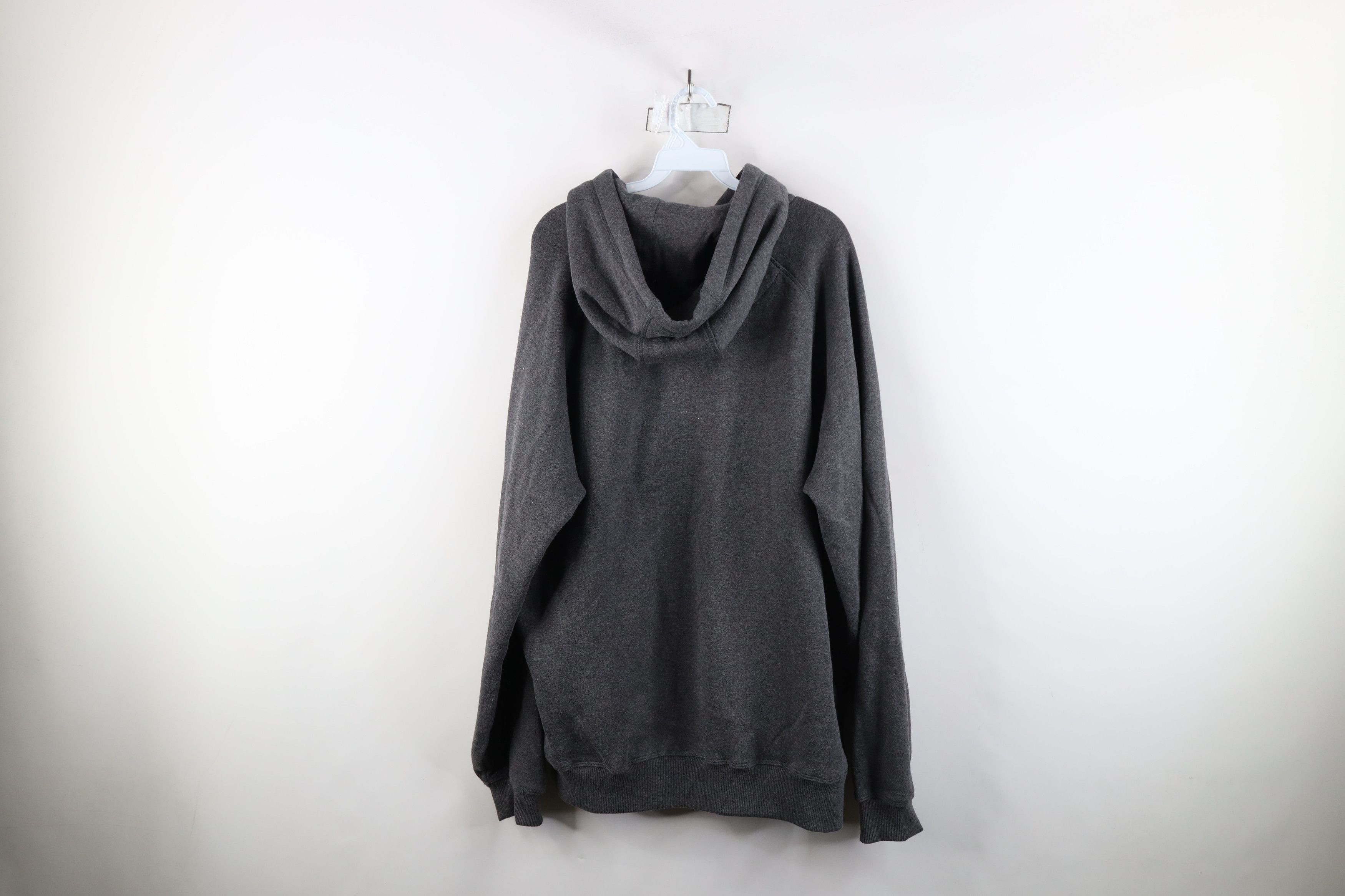 Vintage Vintage 90s Y2K Streetwear Henley Hoodie Sweatshirt Gray Size US XXL / EU 58 / 5 - 11 Thumbnail