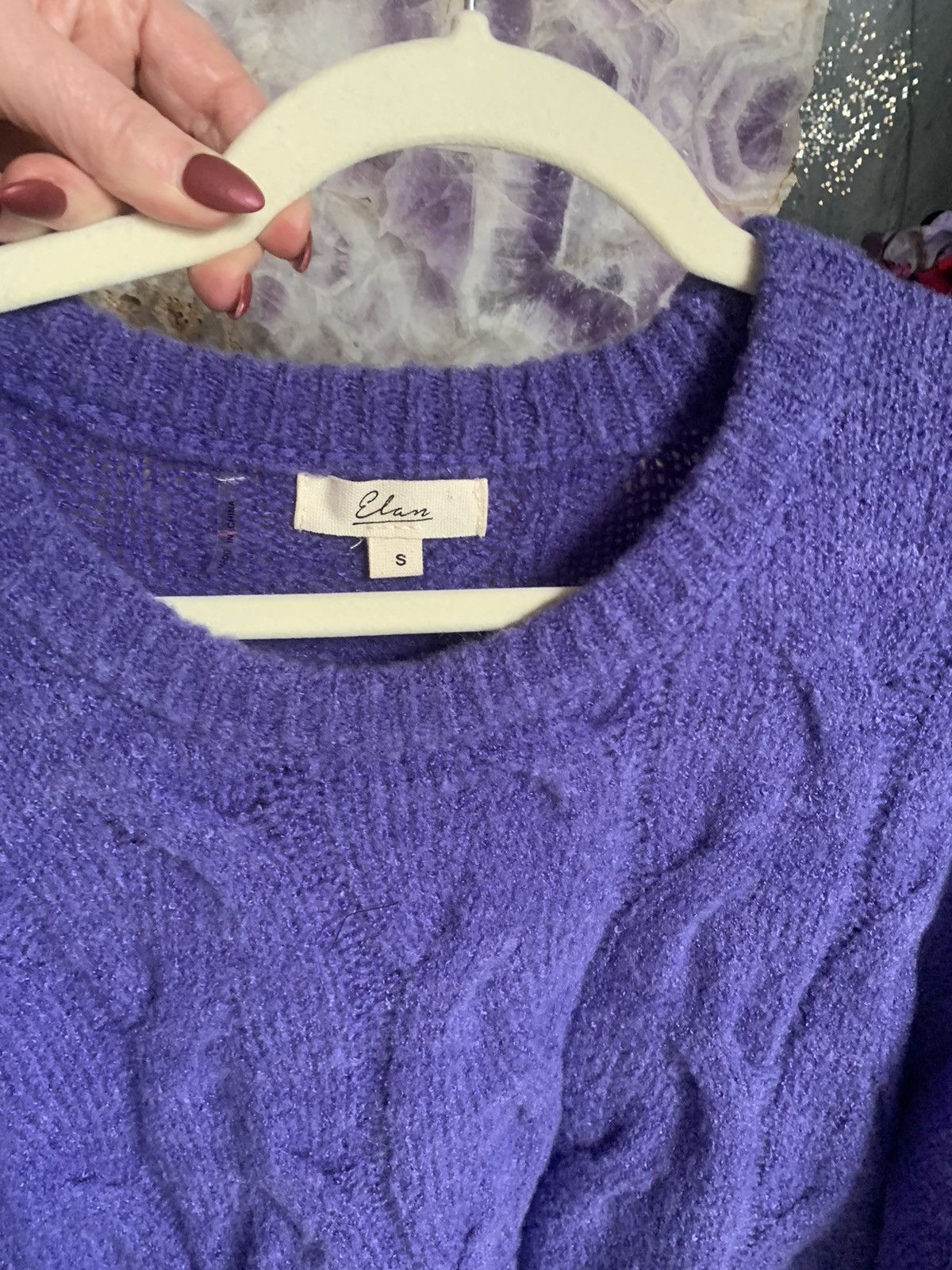 ELAN Elan Purple sweater size small Size S / US 4 / IT 40 - 2 Thumbnail