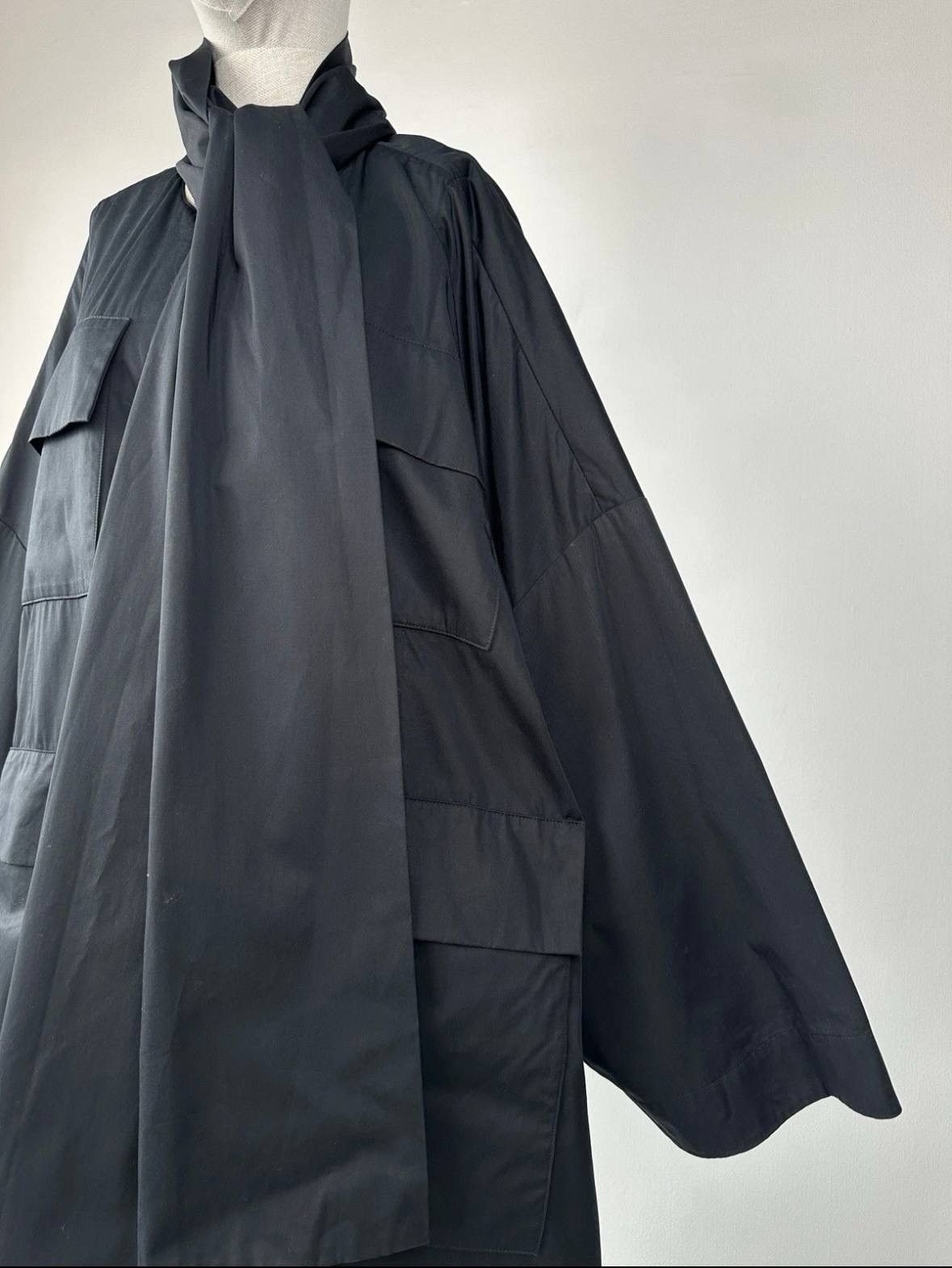 Other CHRISTA DE CAROUGE Avant Garde Black Oversized Coat Jacket Size ONE SIZE - 20 Thumbnail