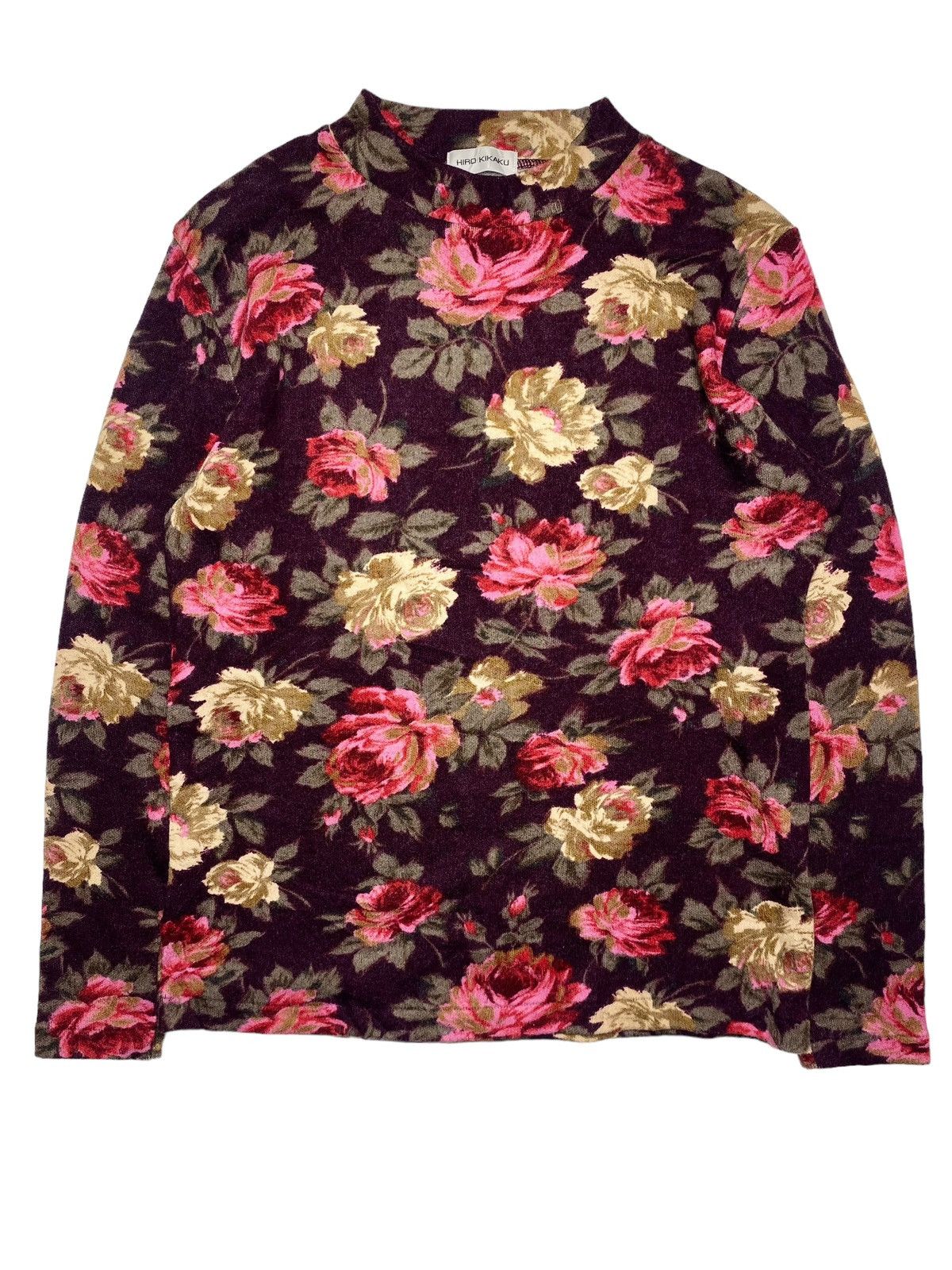 20471120 1990s Hiro Kikaku - Fantasy Floral Stretch Top Size US M / EU 48-50 / 2 - 5 Thumbnail