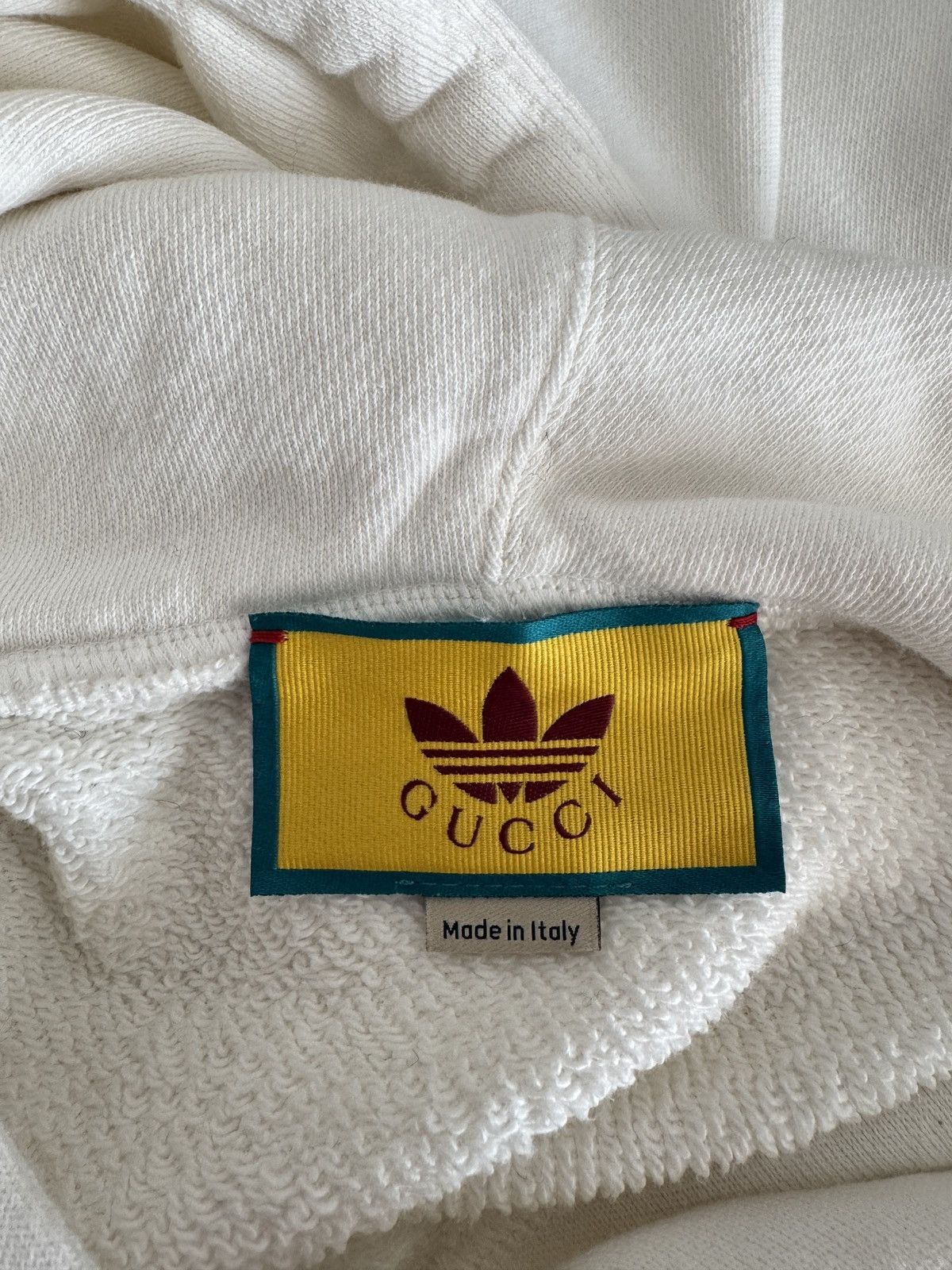 Adidas × Gucci Adids x Gucci Hoodie Big Logo White Size US S / EU 44-46 / 1 - 5 Thumbnail
